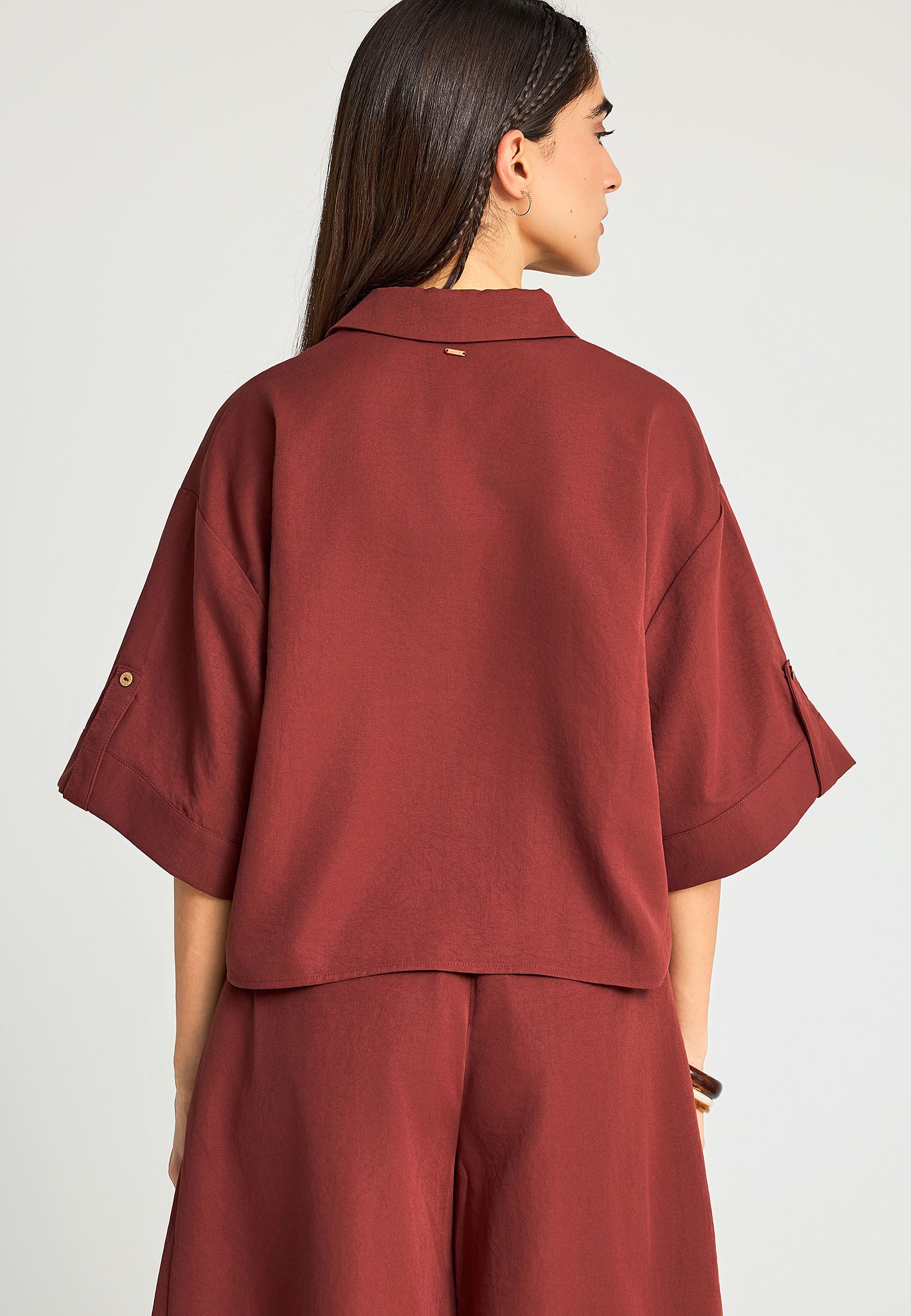 Women's Shirts Funky Buddha Brown