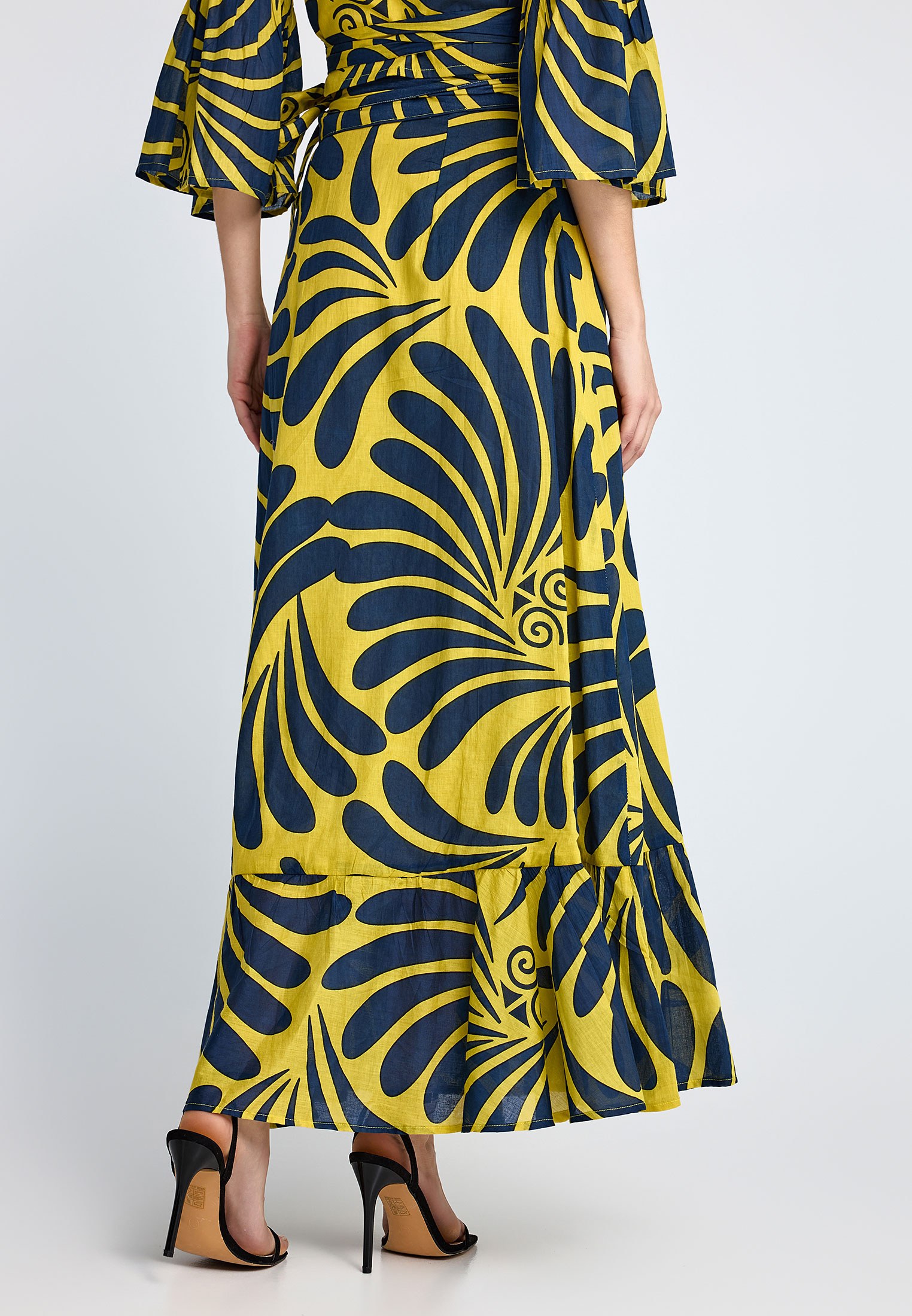 Women's Midi Skirts Funky Buddha Yellow