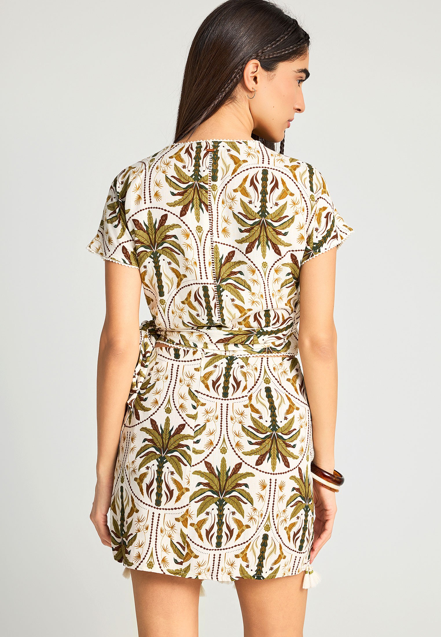 Women's Blouses Funky Buddha Olive