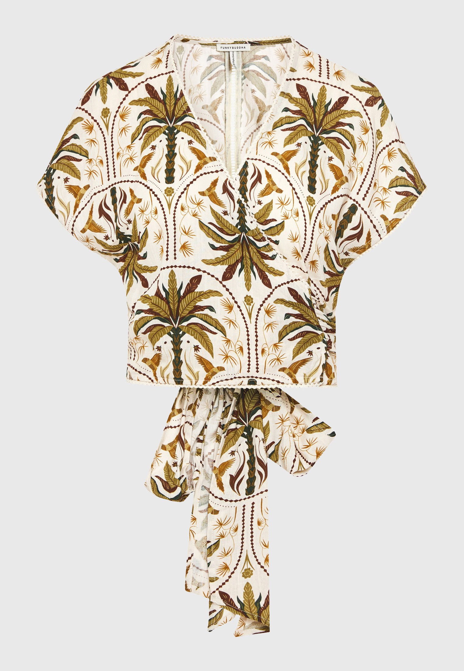 Women's Blouses Funky Buddha Olive