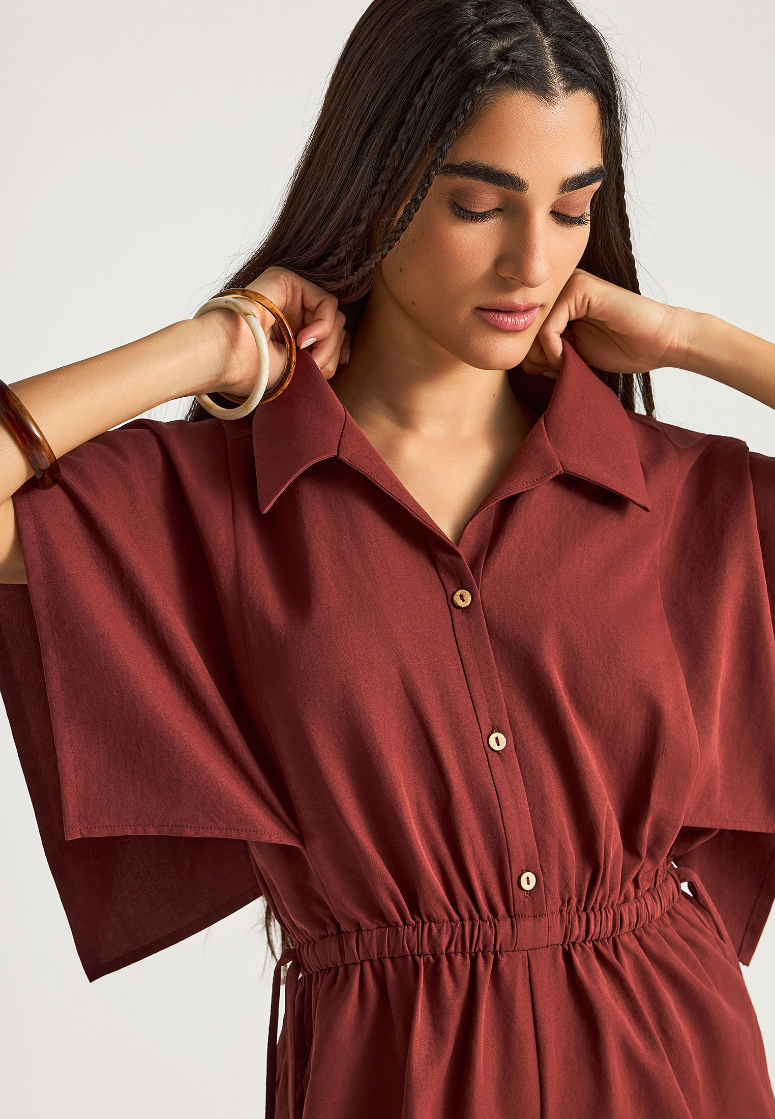 Women's Jumpsuits Funky Buddha Brown