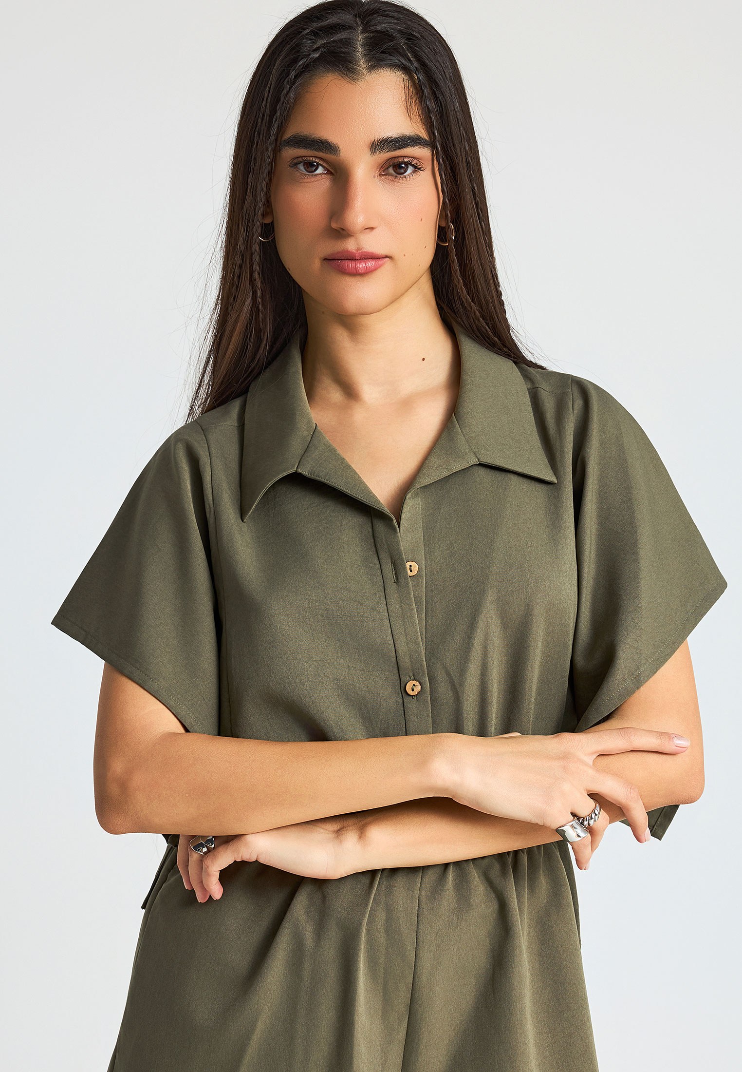 Women's Jumpsuits Funky Buddha Khaki