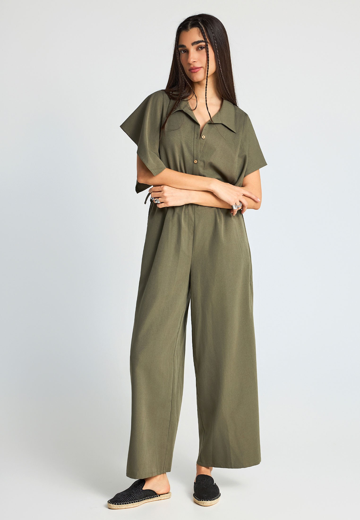 Women's Jumpsuits Funky Buddha Khaki