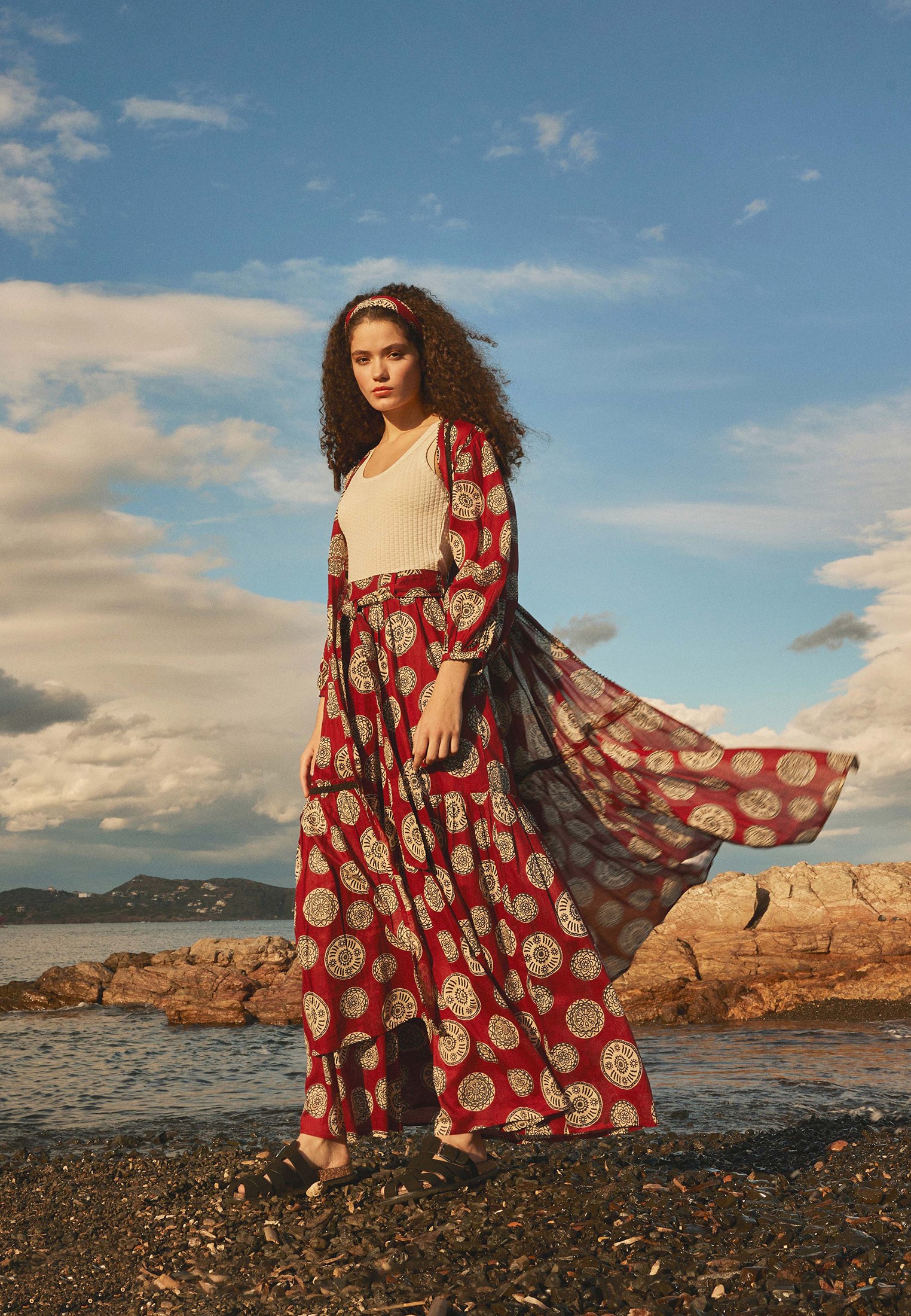 Γυναικεία ψηλόμεση wide leg παντελόνα
