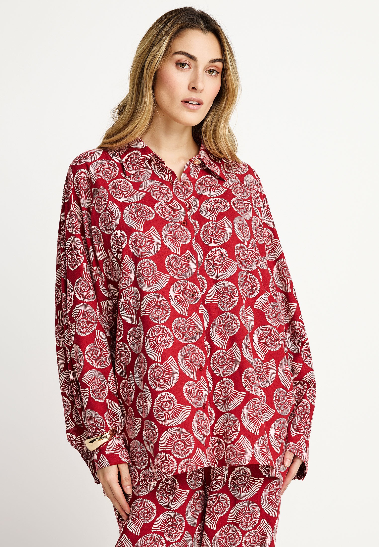 Γυναικείο πουκάμισο linen blend