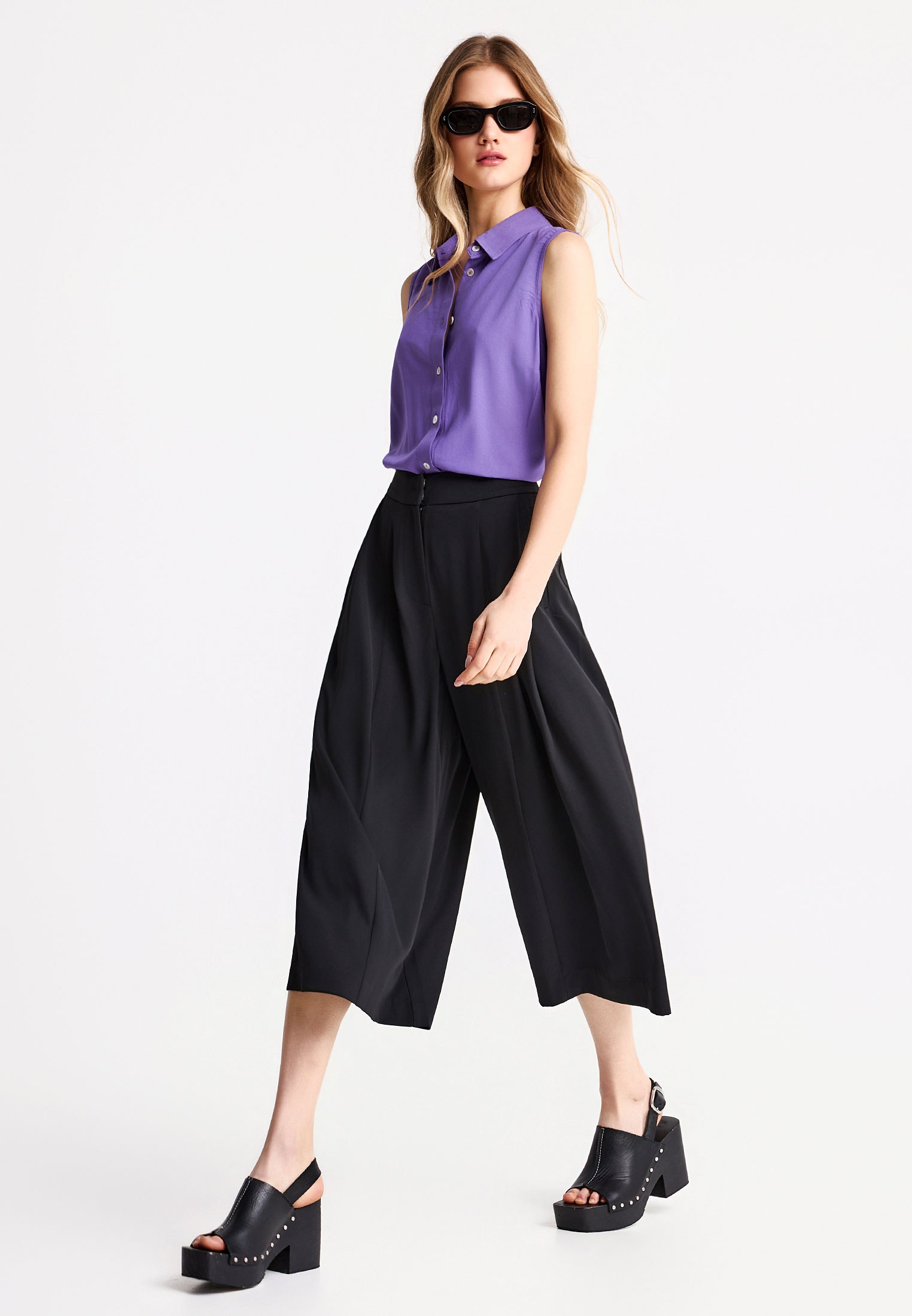 Women's Trousers Funky Buddha Black