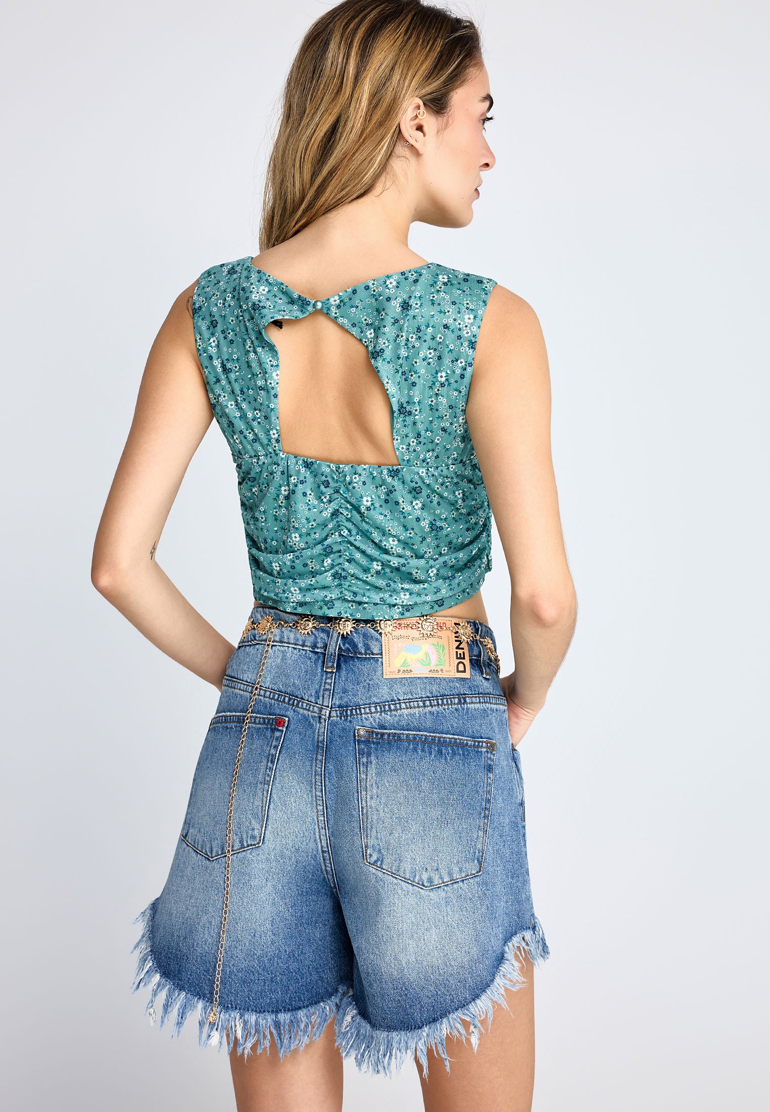 Women's Blouses Funky Buddha Green