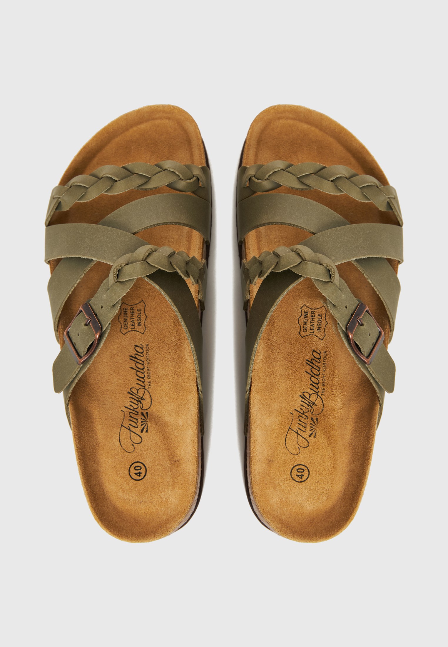 Women's Sandals Funky Buddha Green