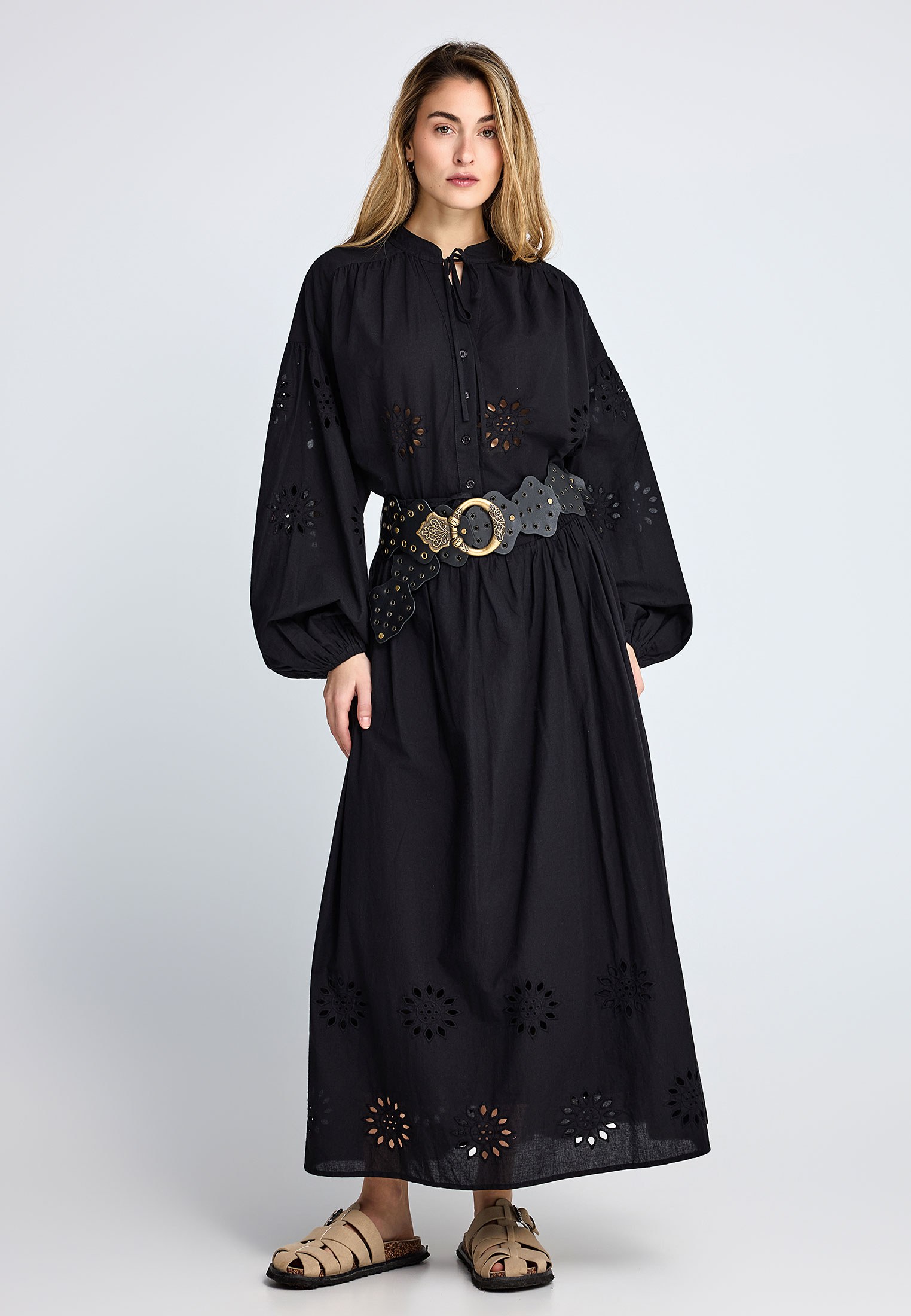 Women's Midi Skirts Funky Buddha Black