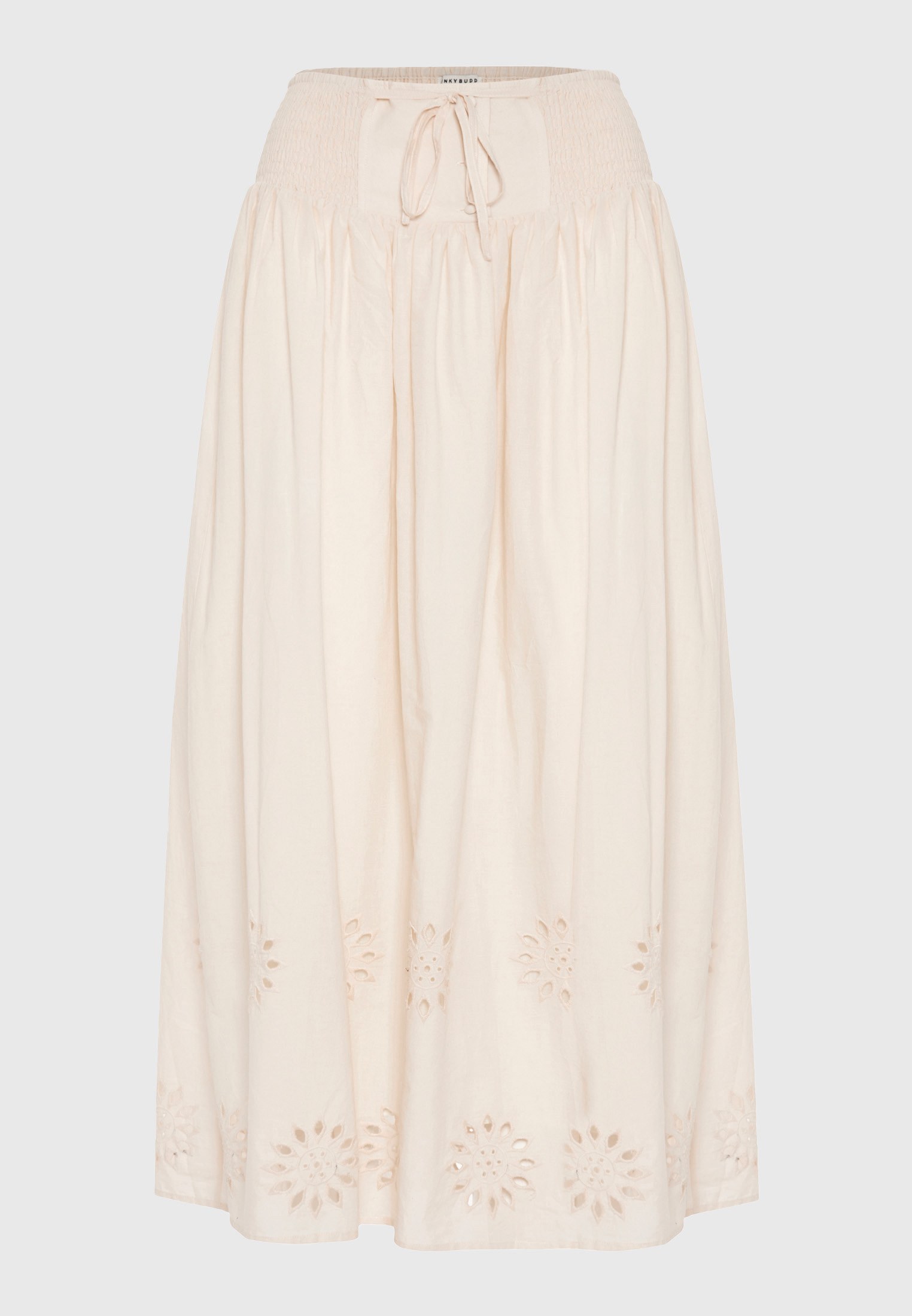 Women's Midi Skirts Funky Buddha White