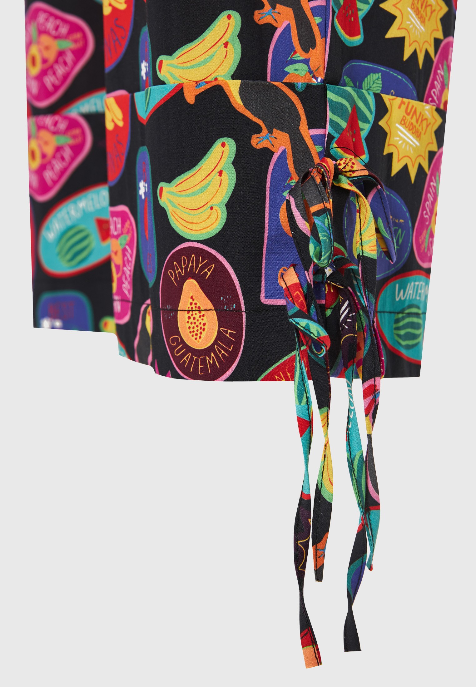 Γυναικείο chino παντελόνι με μοτίβο φωτογραφία