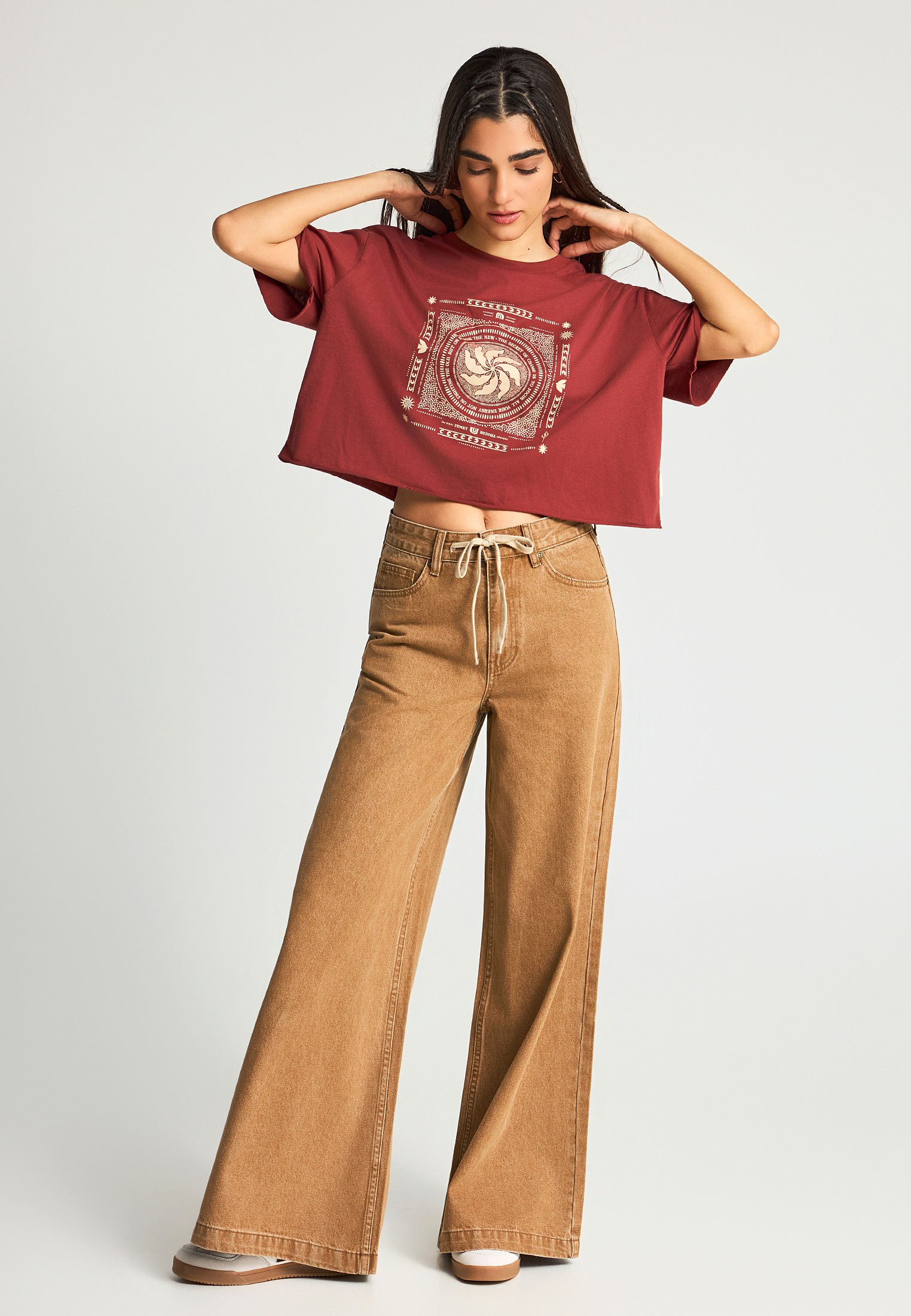 Women's Shirts Funky Buddha Brown