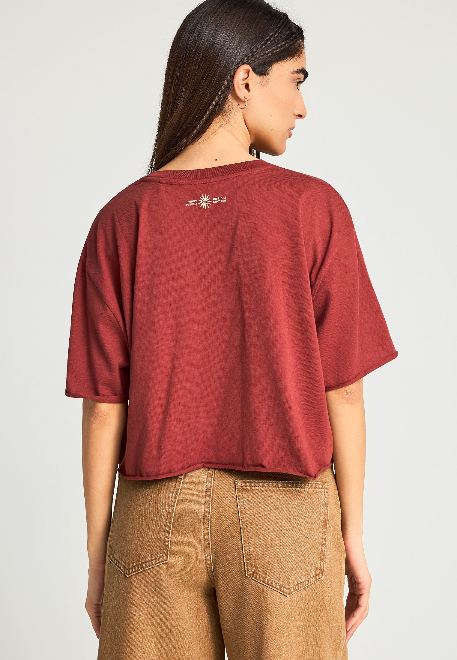 Women's Shirts Funky Buddha Brown