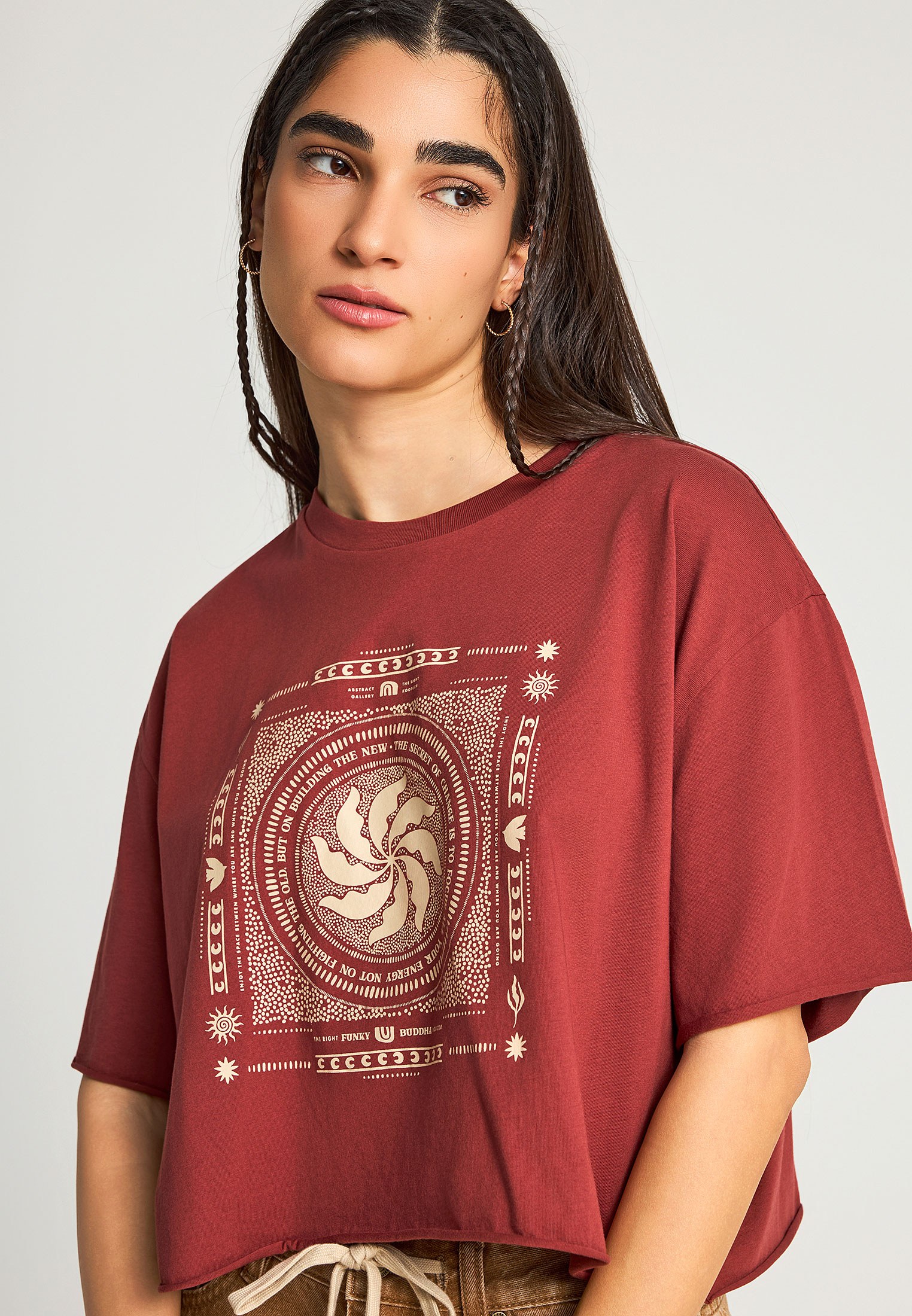 Women's Shirts Funky Buddha Brown