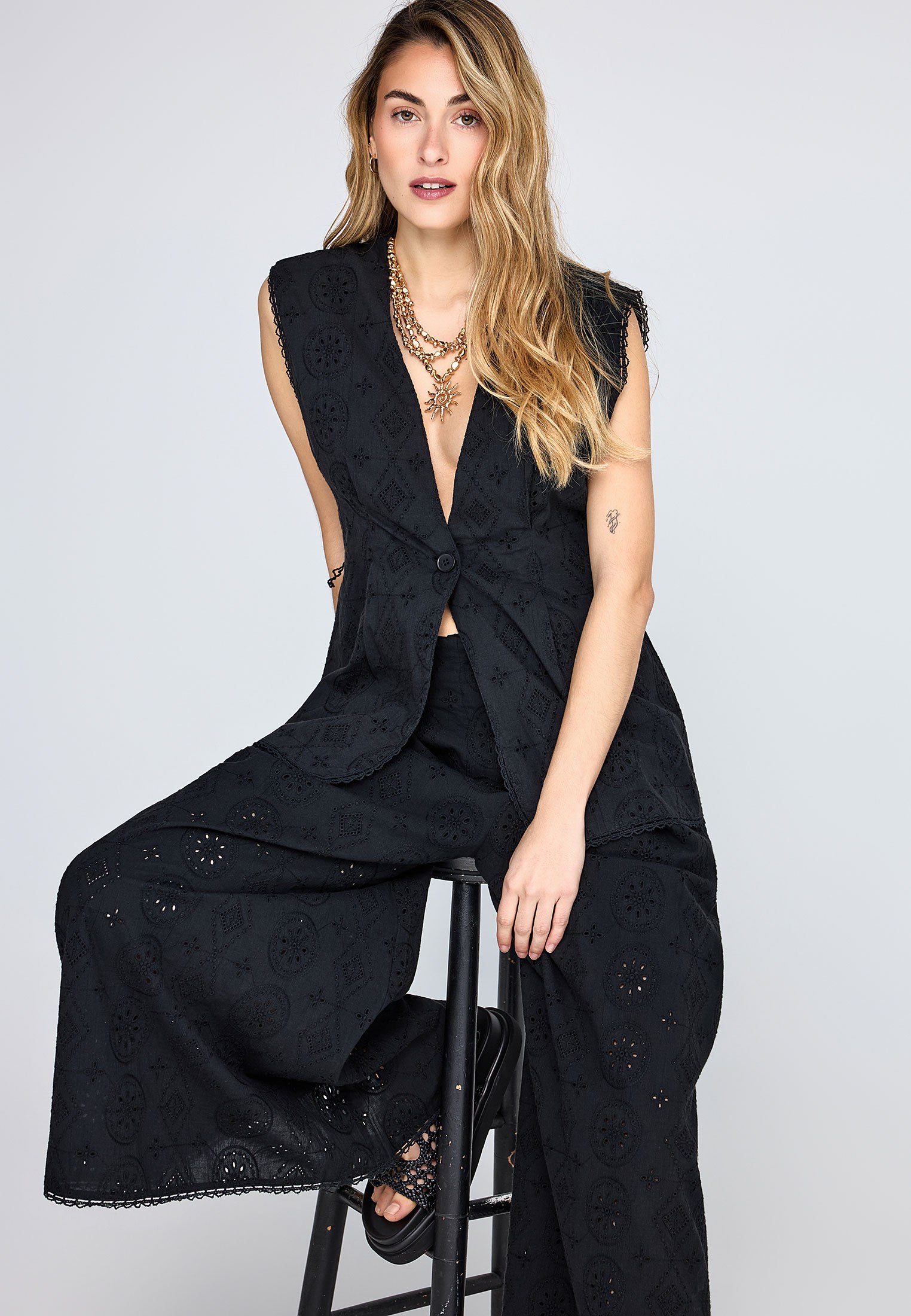 Women's Trousers Funky Buddha Black