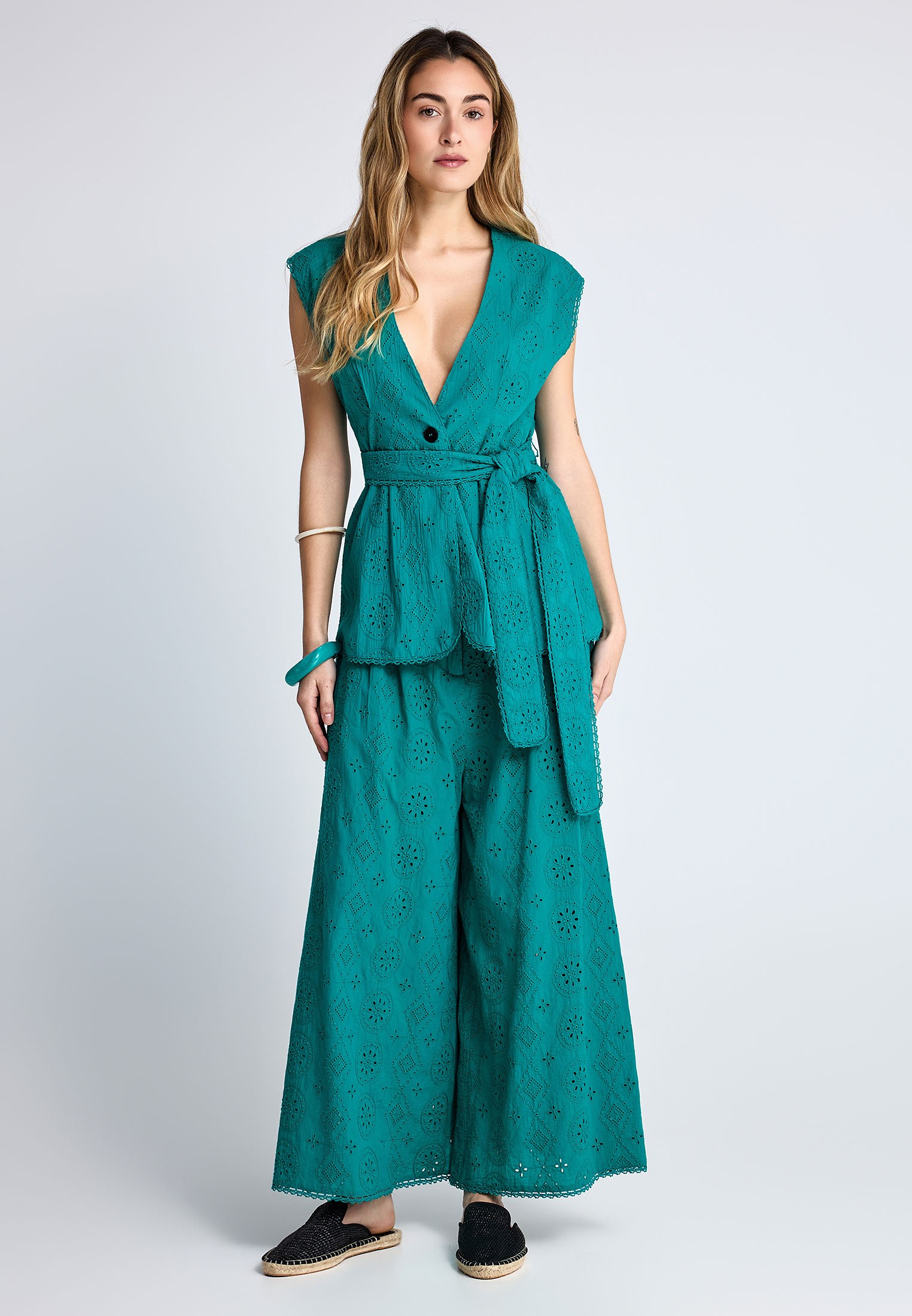 Women's Trousers Funky Buddha Green