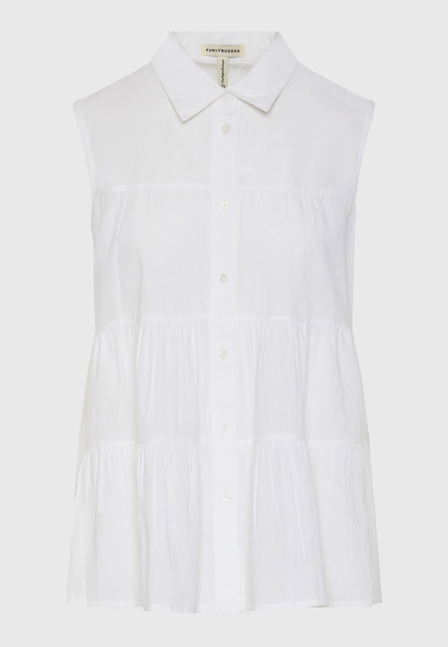 Women's Shirts Funky Buddha White