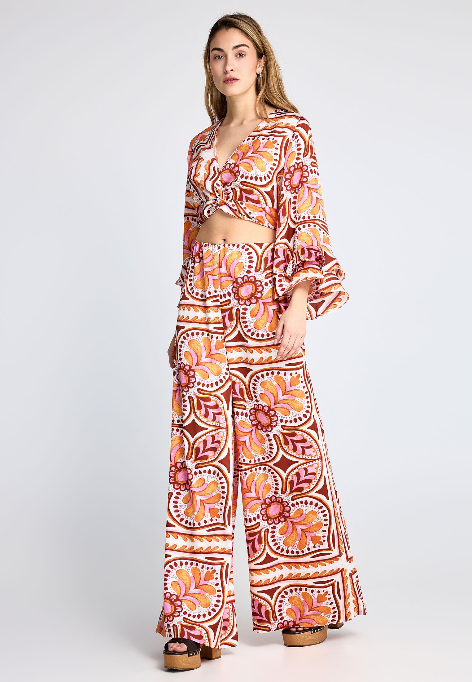 Women's Trousers Funky Buddha Gray