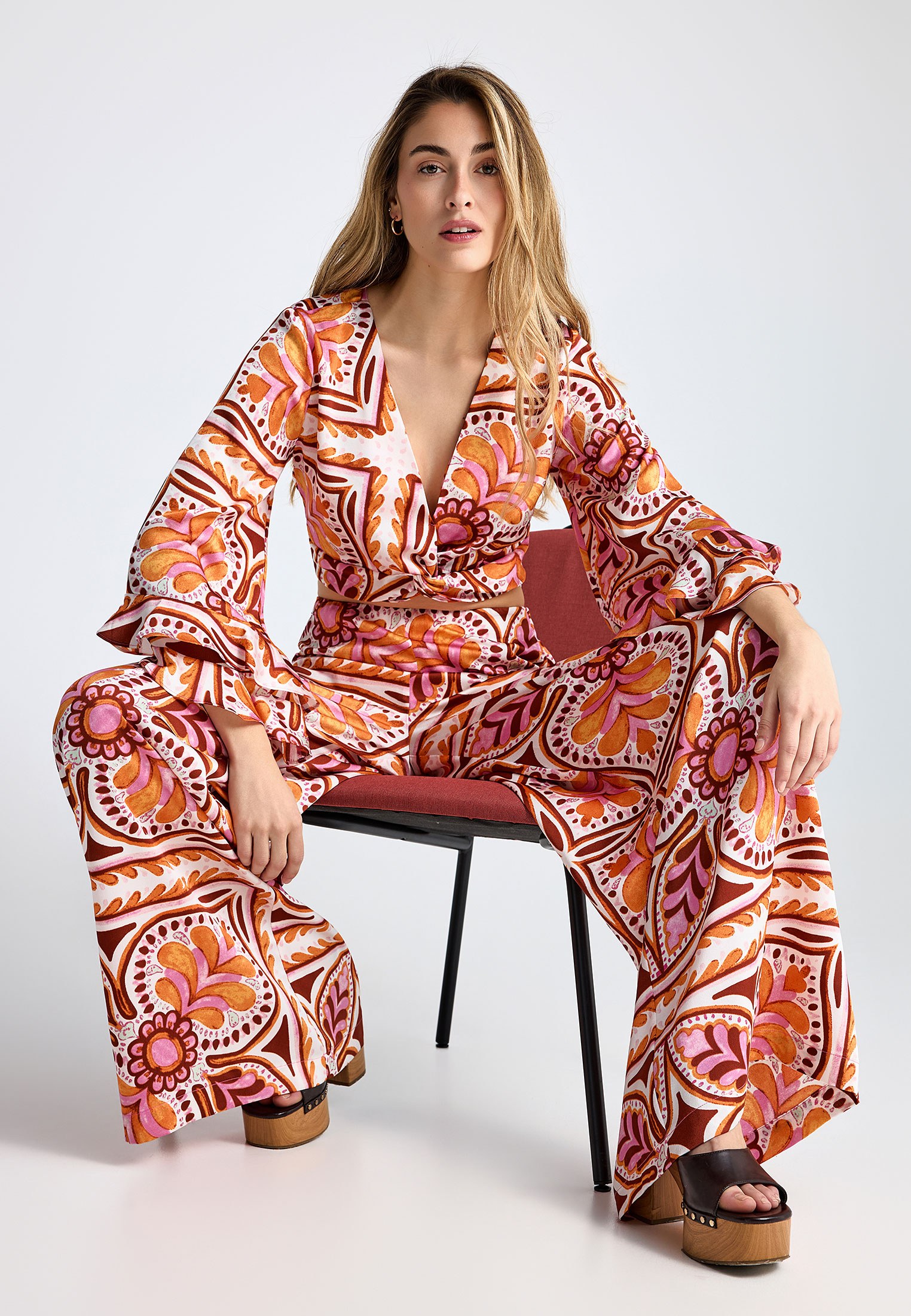 Women's Trousers Funky Buddha Gray