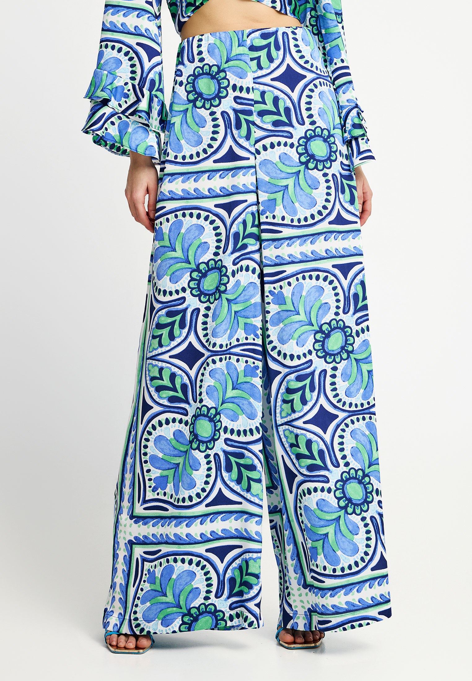 Women's Trousers Funky Buddha Blue