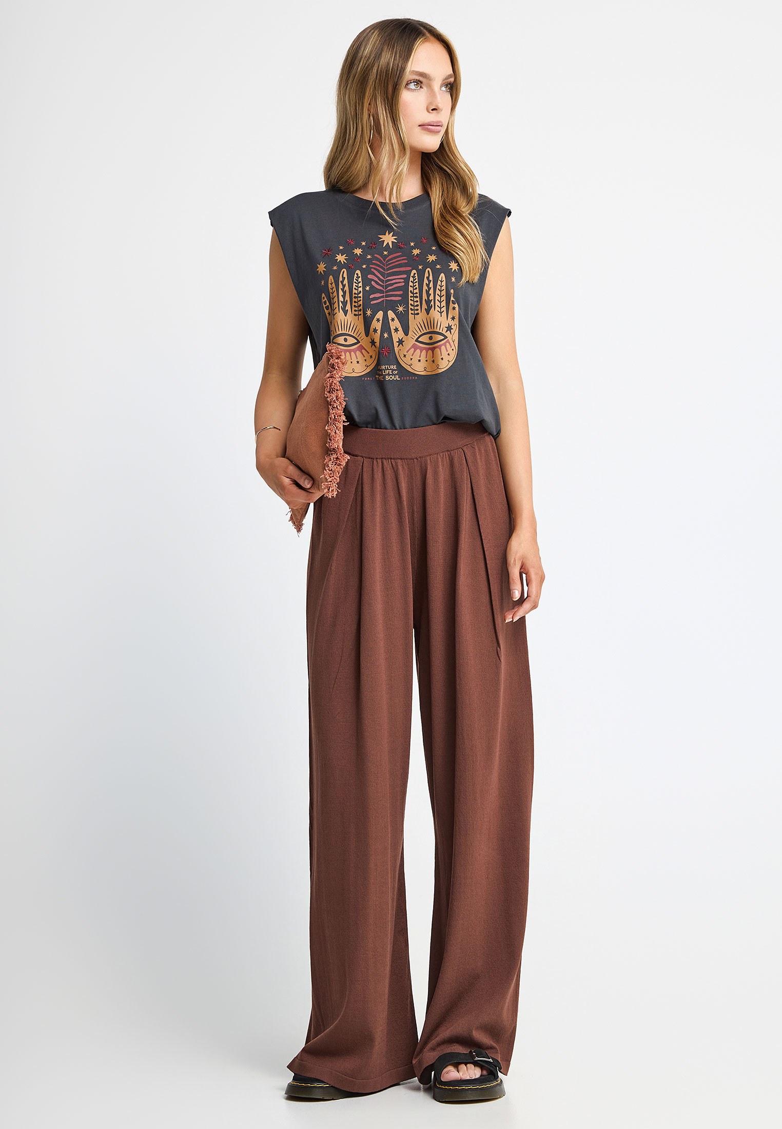 Women's Shirts Funky Buddha Gray