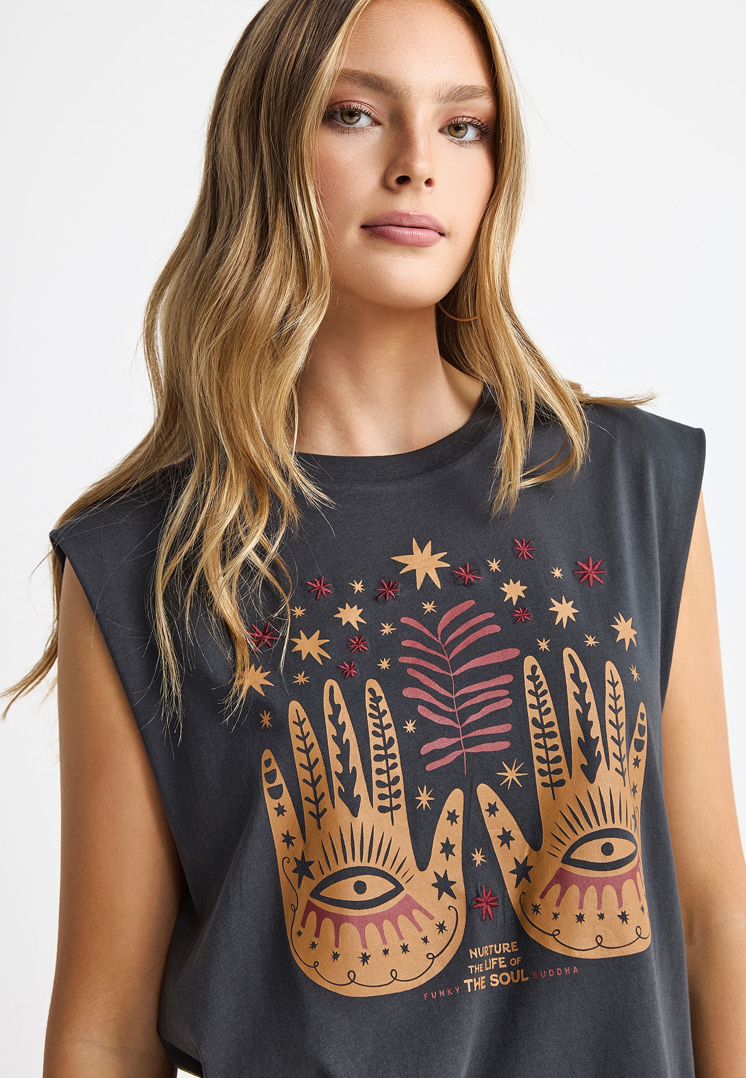 Women's Shirts Funky Buddha Gray