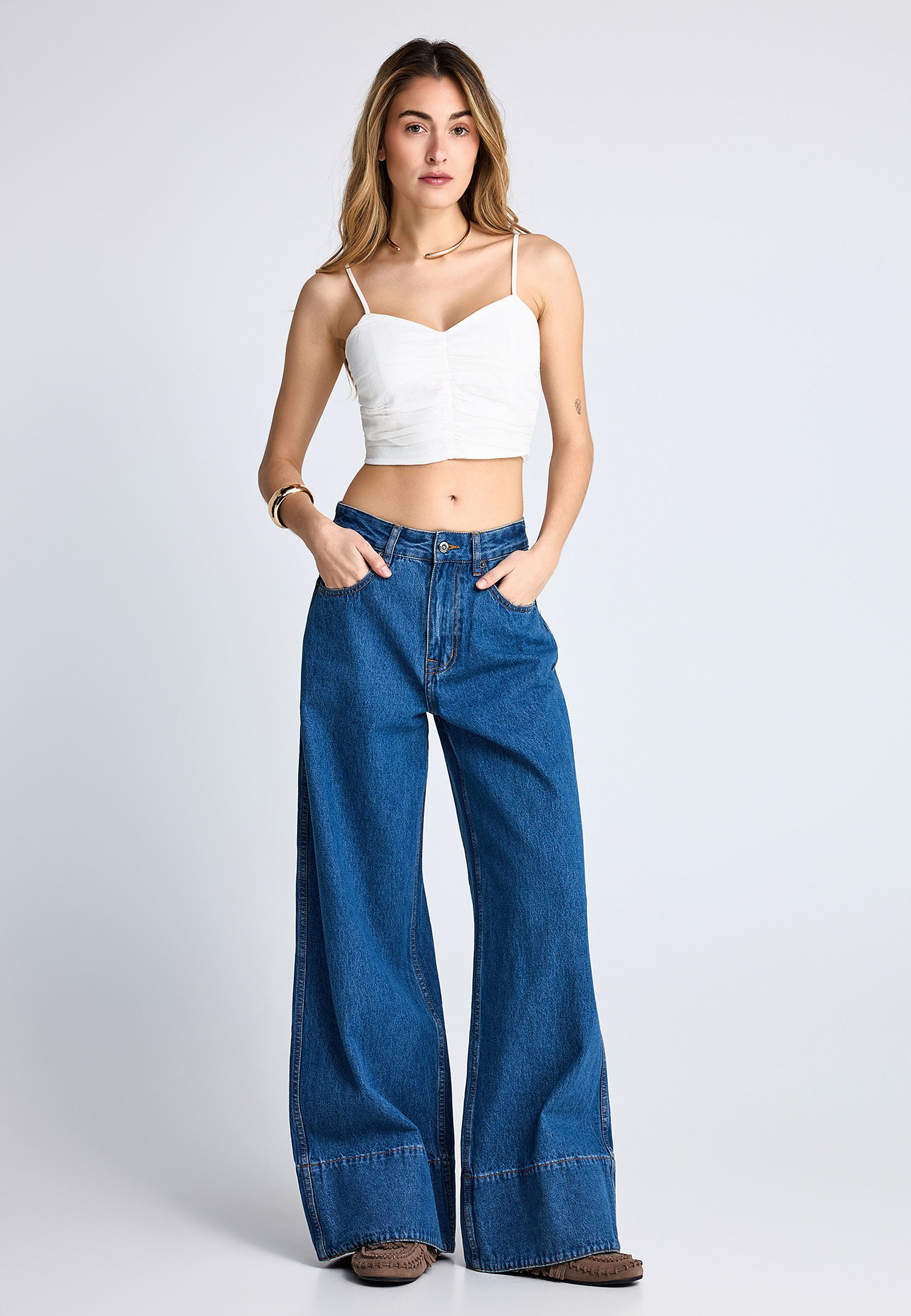 Women's Blouses Funky Buddha White