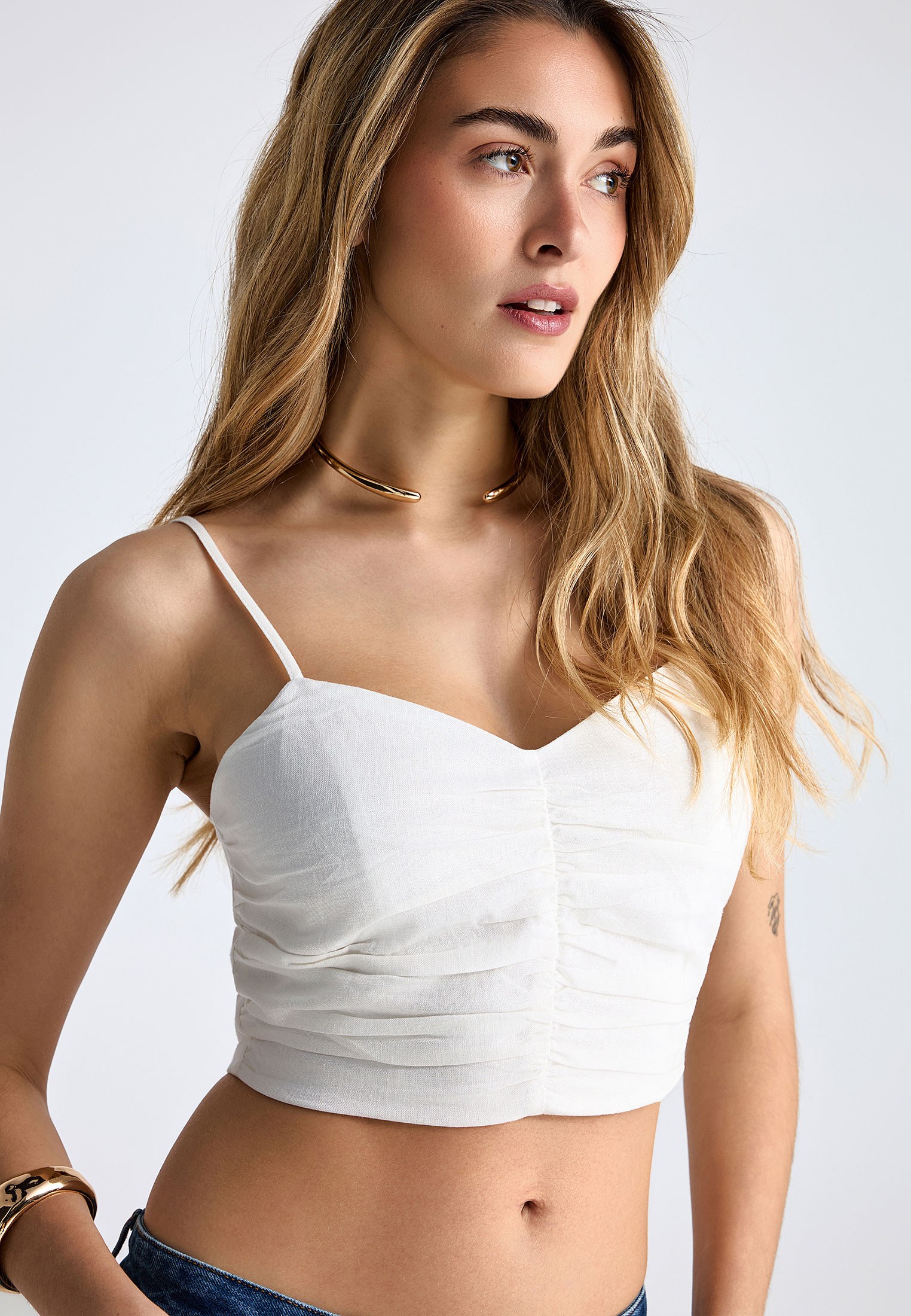 Women's Blouses Funky Buddha White