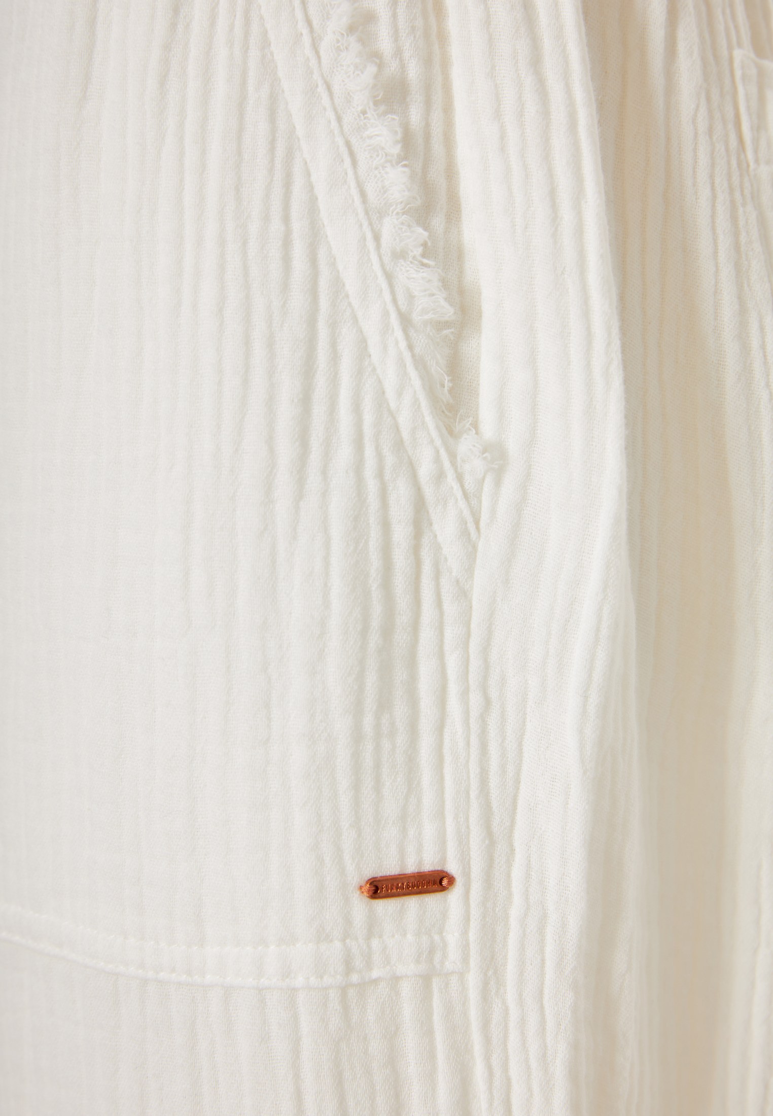 Women's Trousers Funky Buddha White