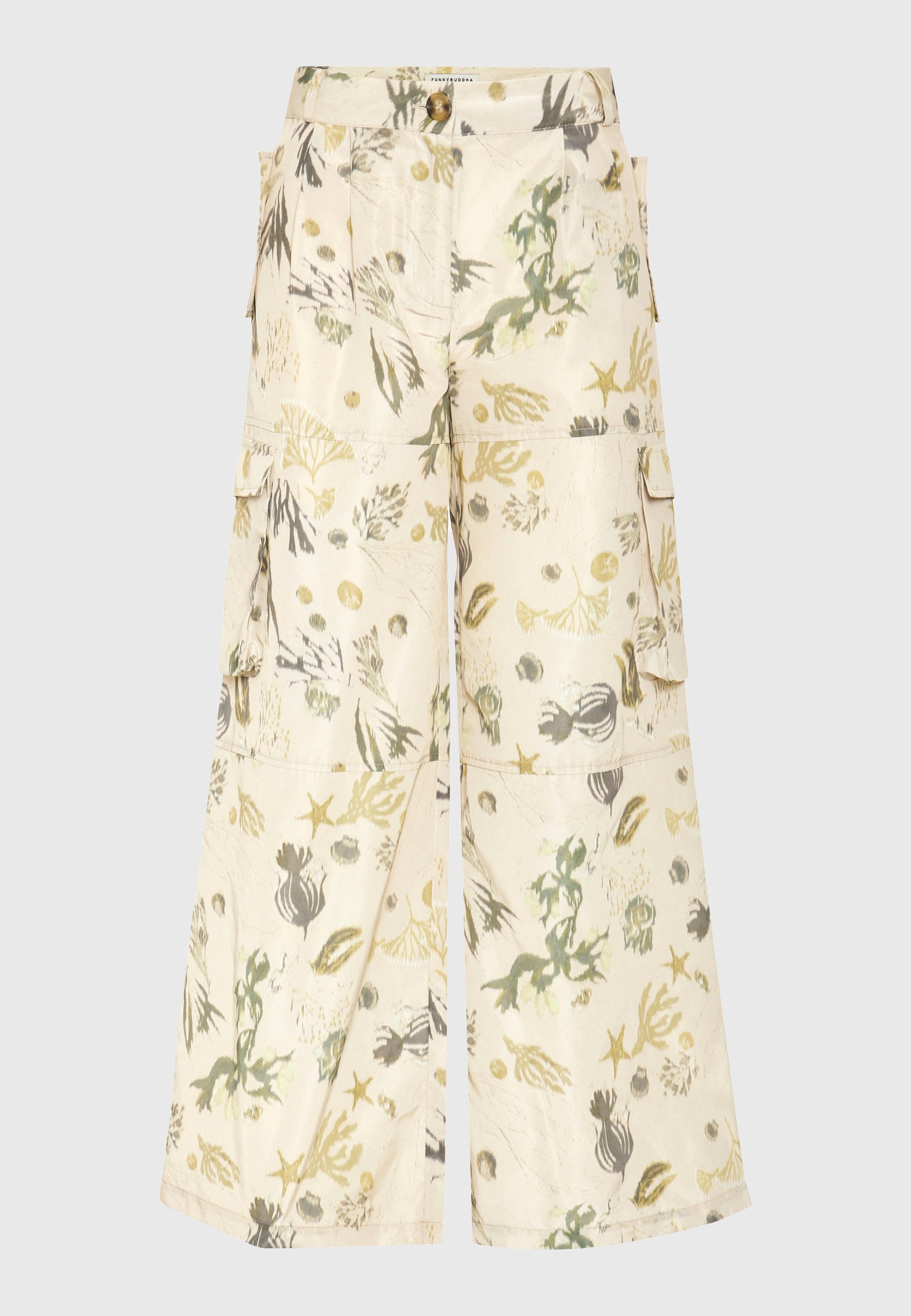 Women's Cargo Pants Funky Buddha White