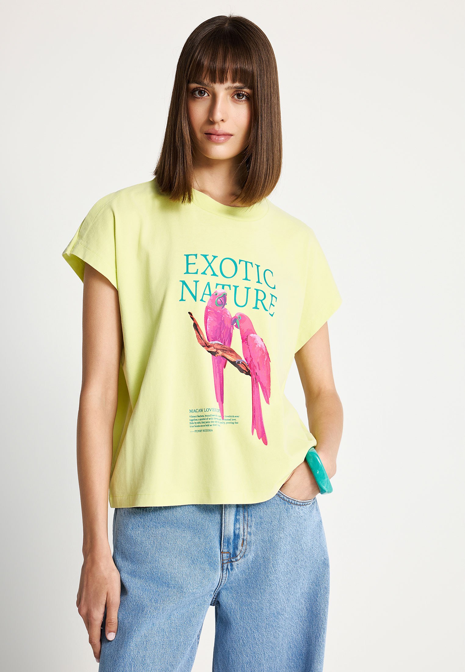 Γυναικείο loose t-shirt με τύπωμα