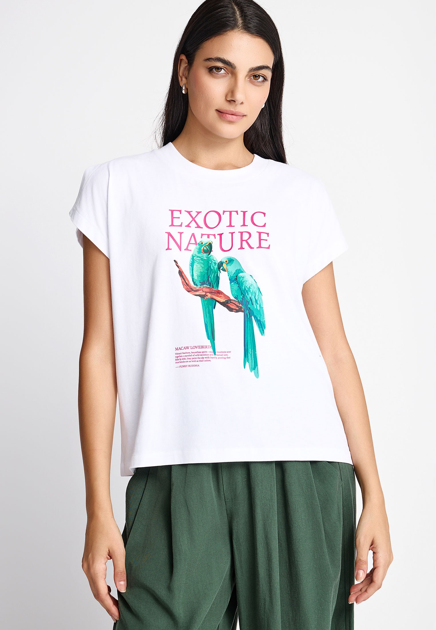 Γυναικείο loose t-shirt με τύπωμα