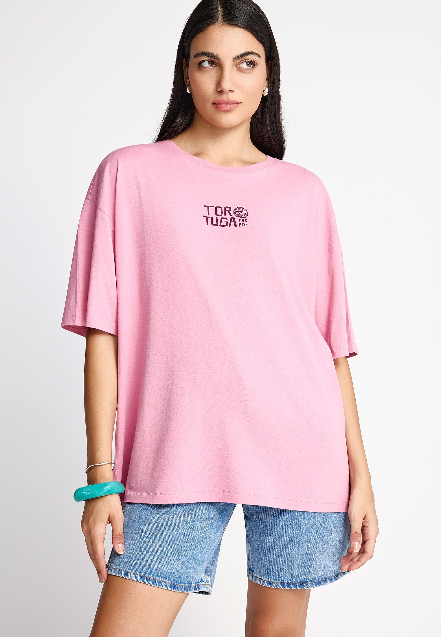 FUNKY BUDDHA - ΣΗΜΑΝΤΙΚΟ: Σε περίπτωση διαφοράς τιμής από το κατάστημα ισχύει παντα και μόνο η τιμή του καταστήματος Γυναικείο t-shirt με τύπωμα στην πλάτη