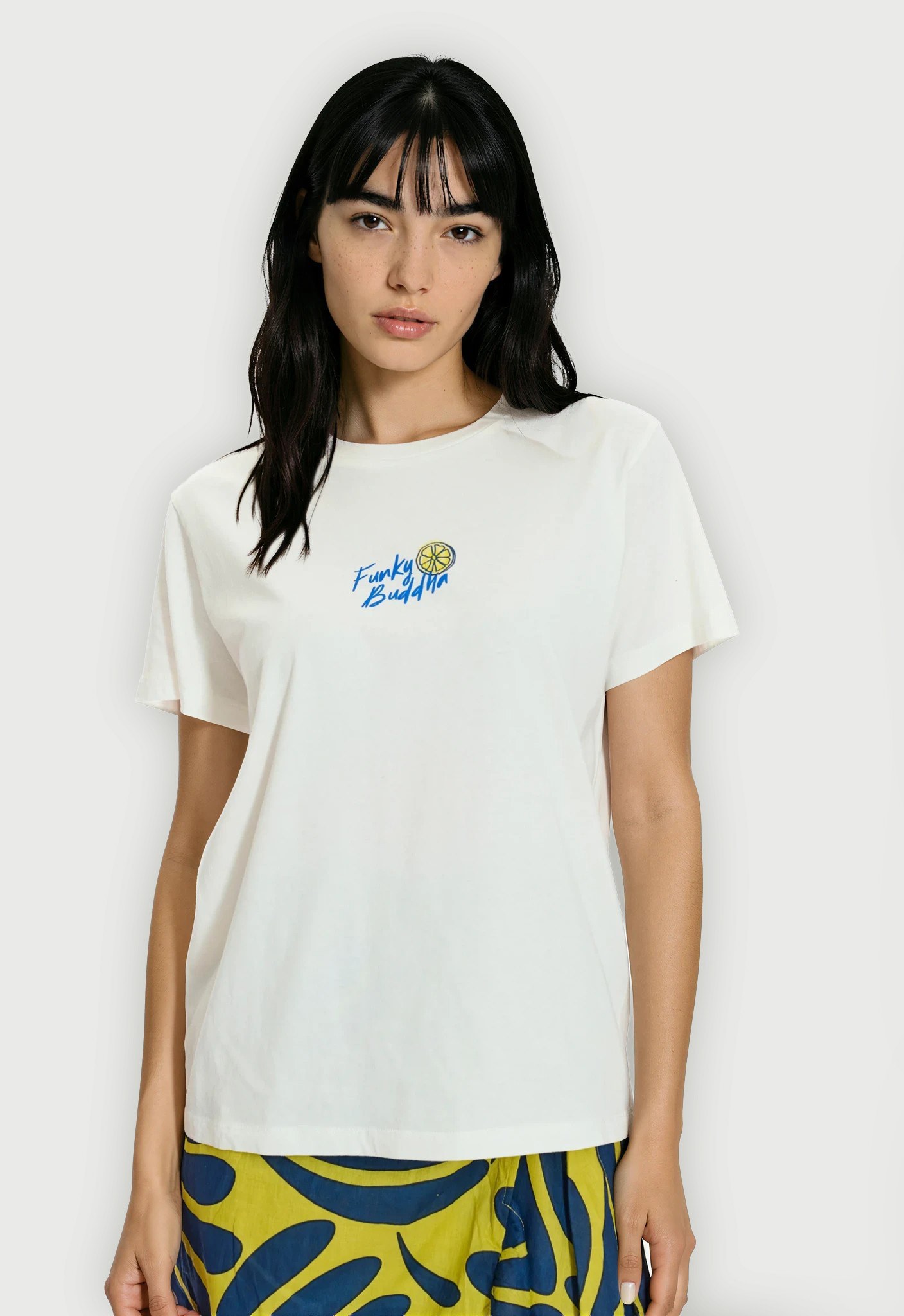 Γυναικείο relaxed t-shirt με τύπωμα στην πλάτη