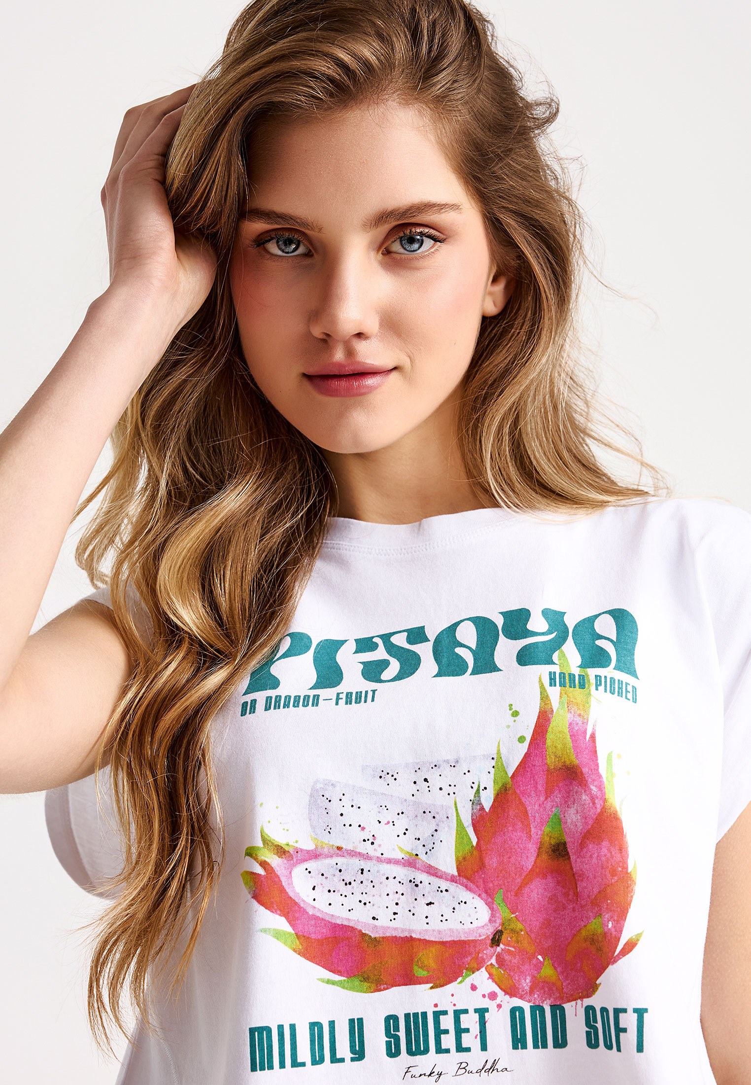 Women's Shirts Funky Buddha White