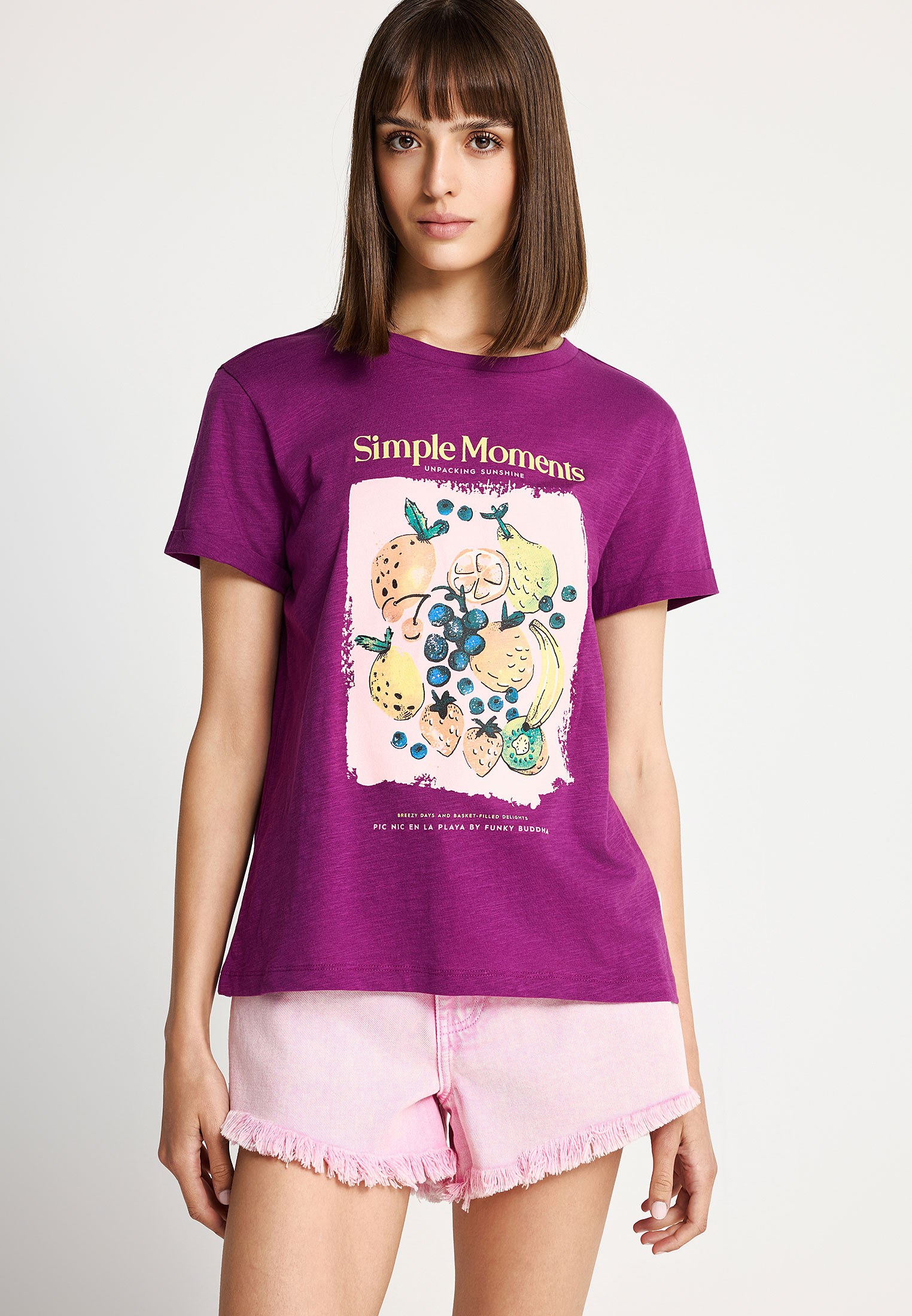 Γυναικείο βαμβακερό t-shirt με τύπωμα