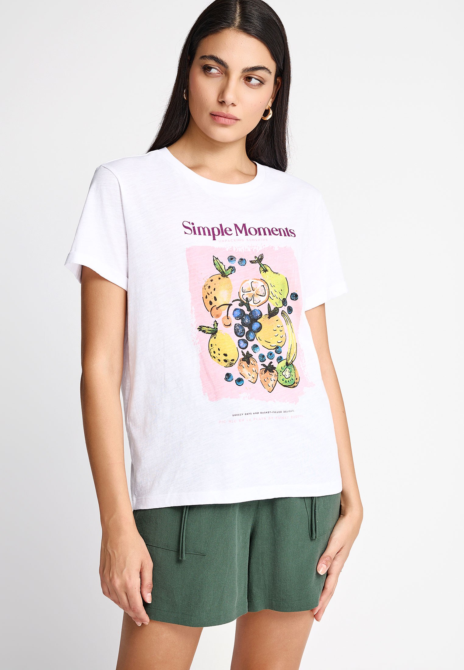 Γυναικείο βαμβακερό t-shirt με τύπωμα