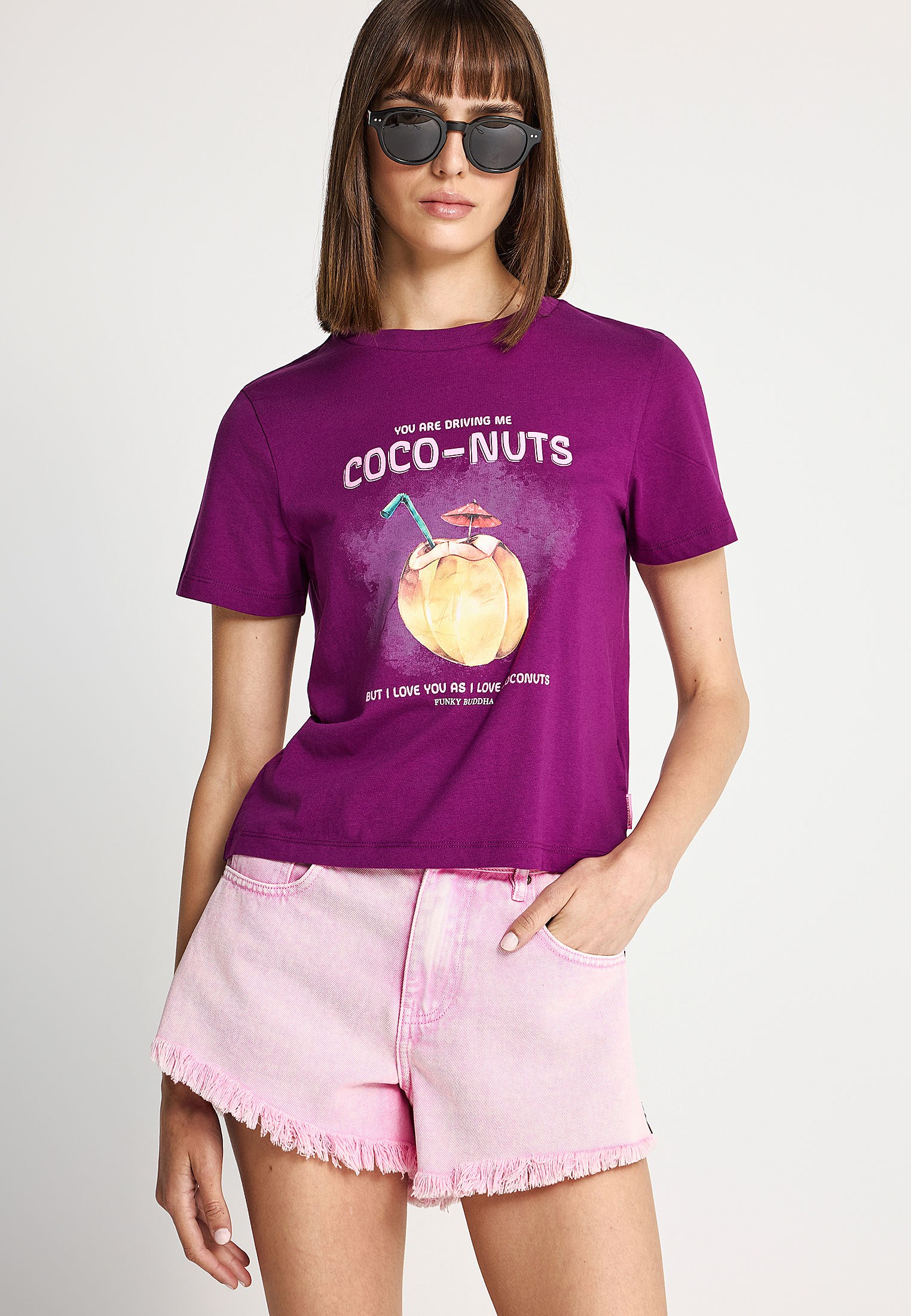 Γυναικείο βαμβακερό t-shirt με τύπωμα