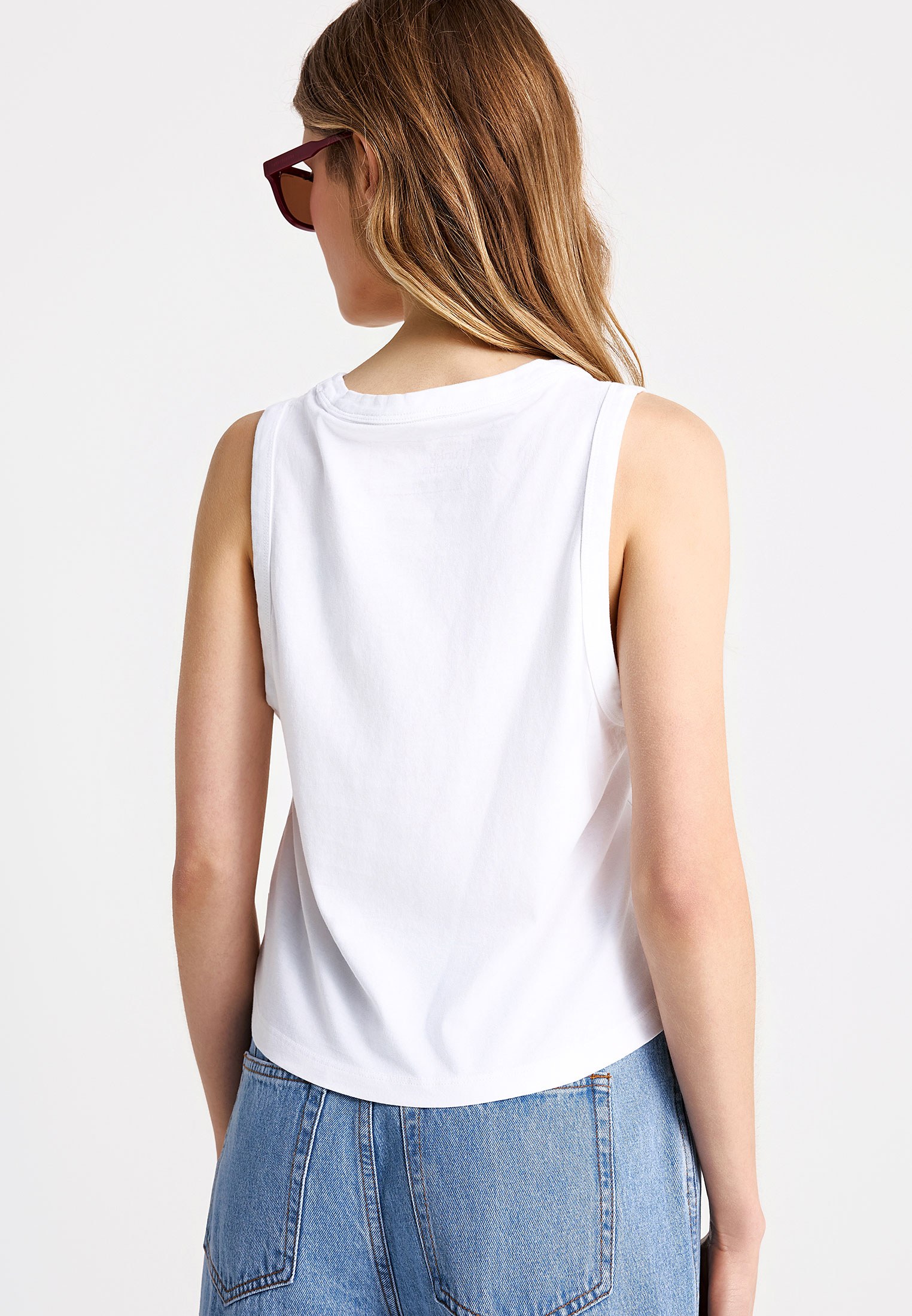 Γυναικείο βαμβακερό tank top με τύπωμα φωτογραφία