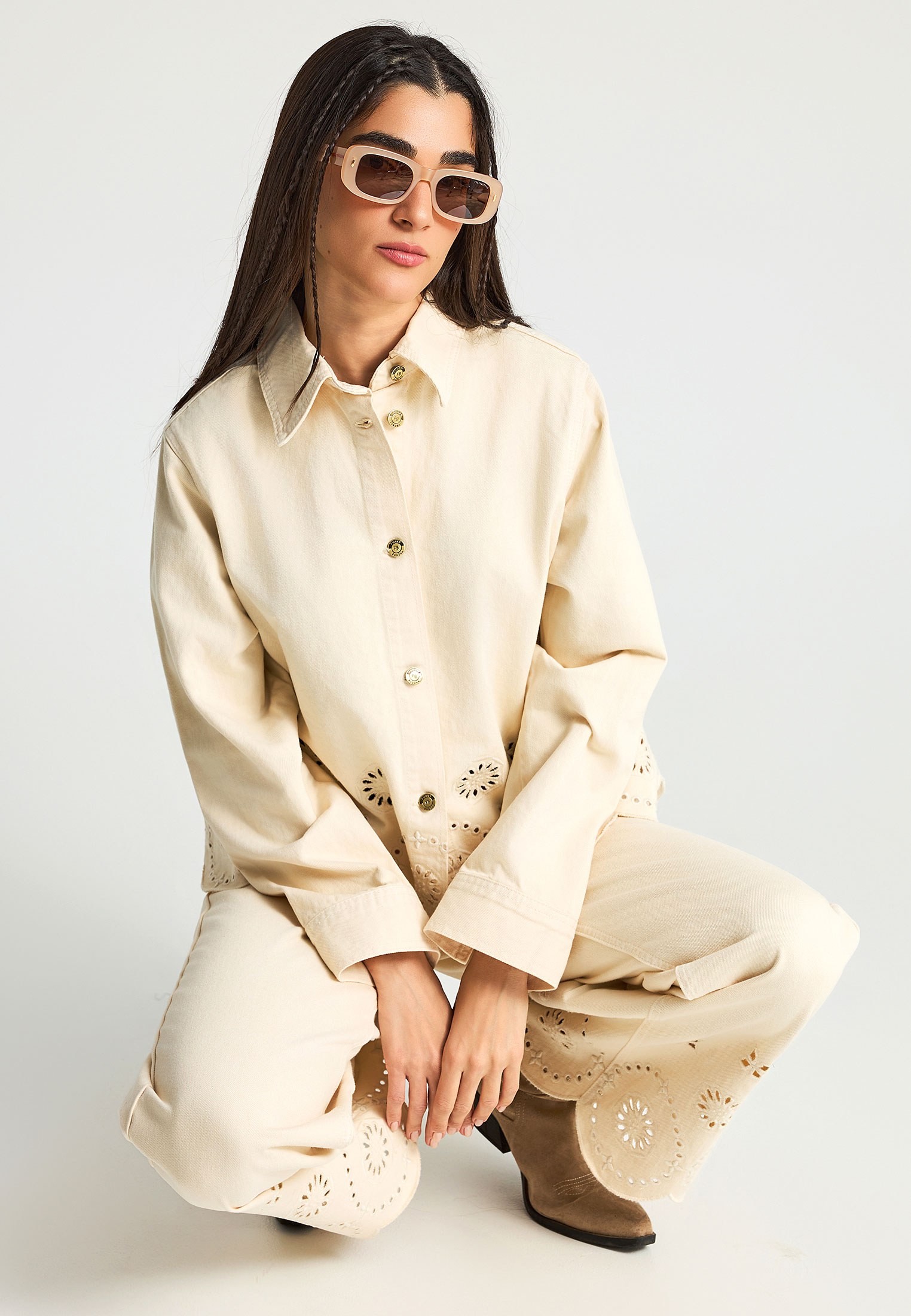 Women's Jeans Funky Buddha White