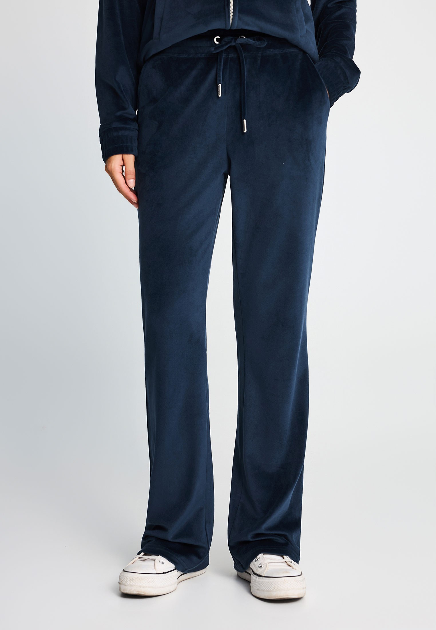 Γυναικείο βελουτέ flare fit παντελόνι φόρμας
