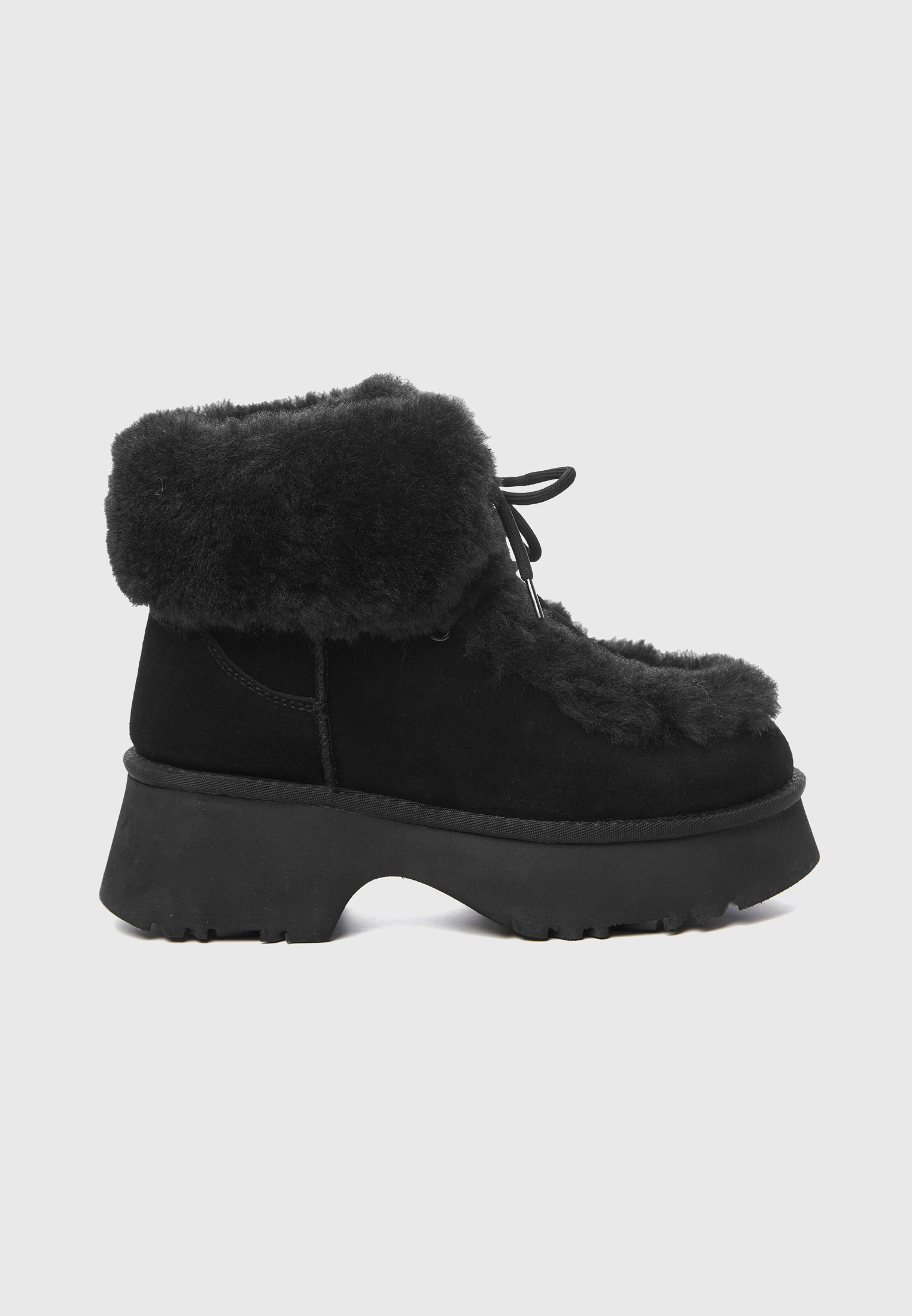 Καστόρινα γυναικεία ankle boots με γούνα