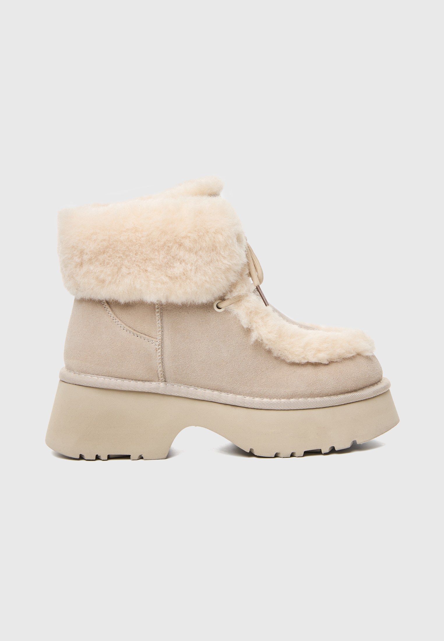 Καστόρινα γυναικεία ankle boots με γούνα