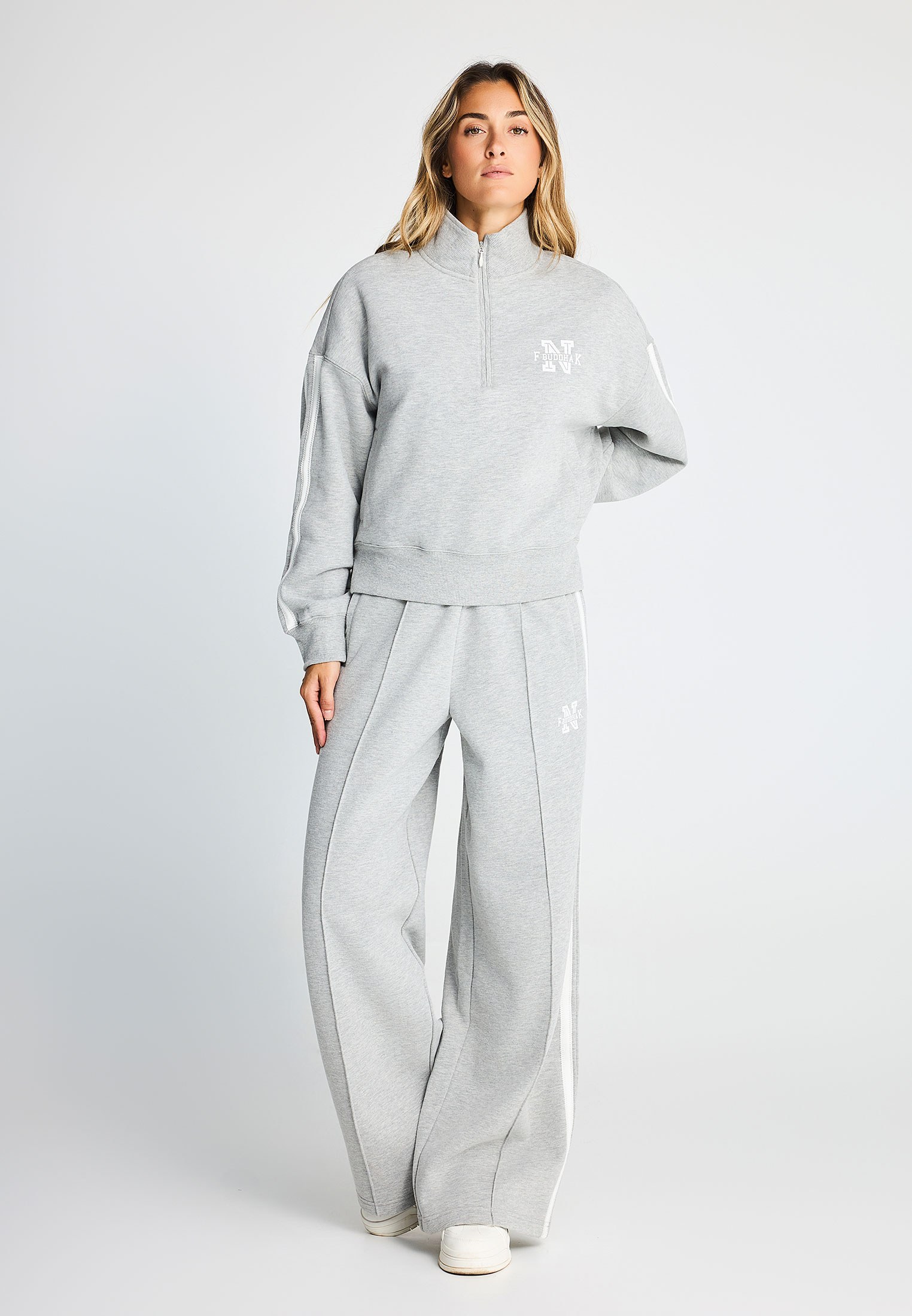 Γυναικείο cropped φούτερ half-zip