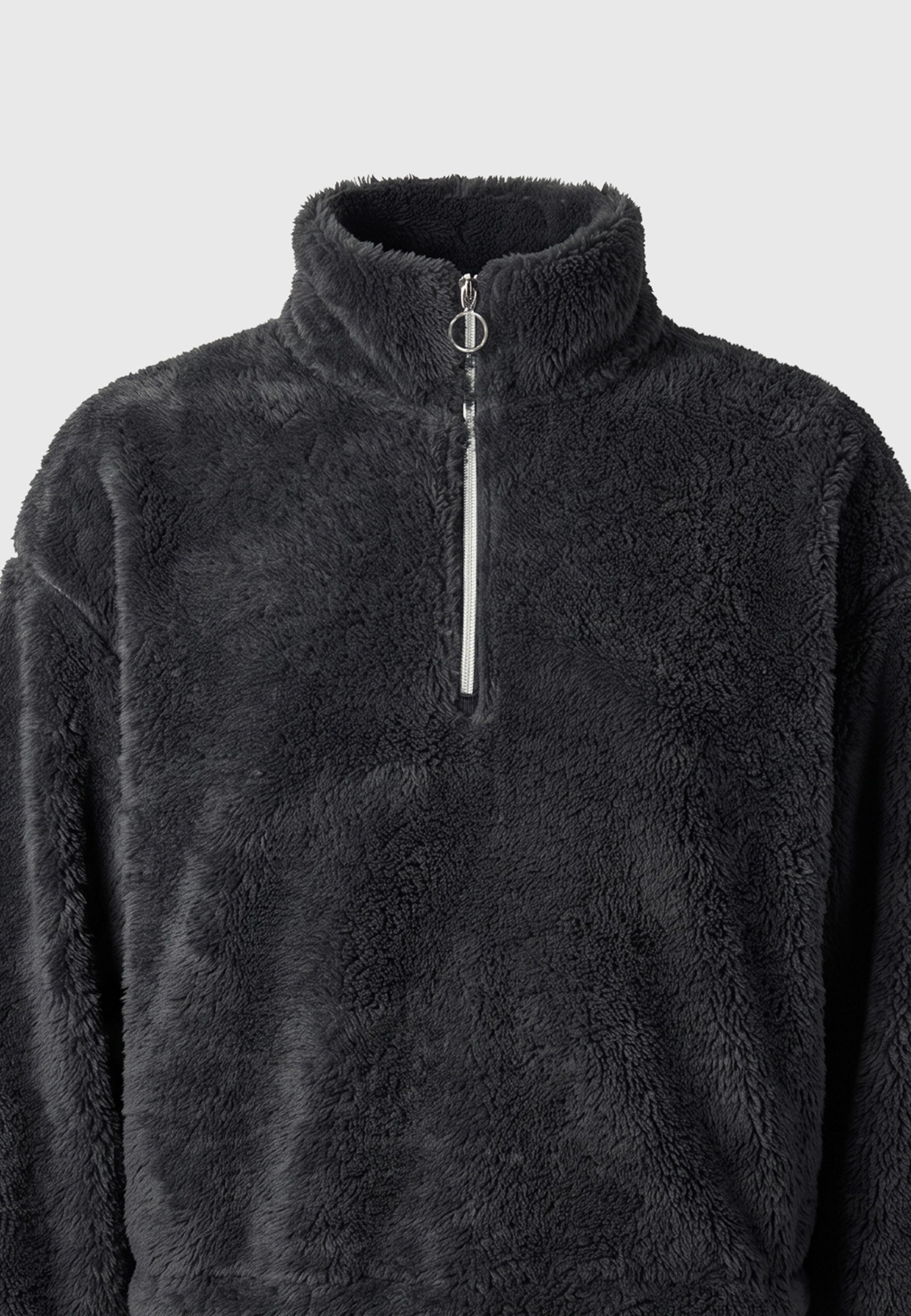 Γυναικεία cropped μπλούζα από fleece