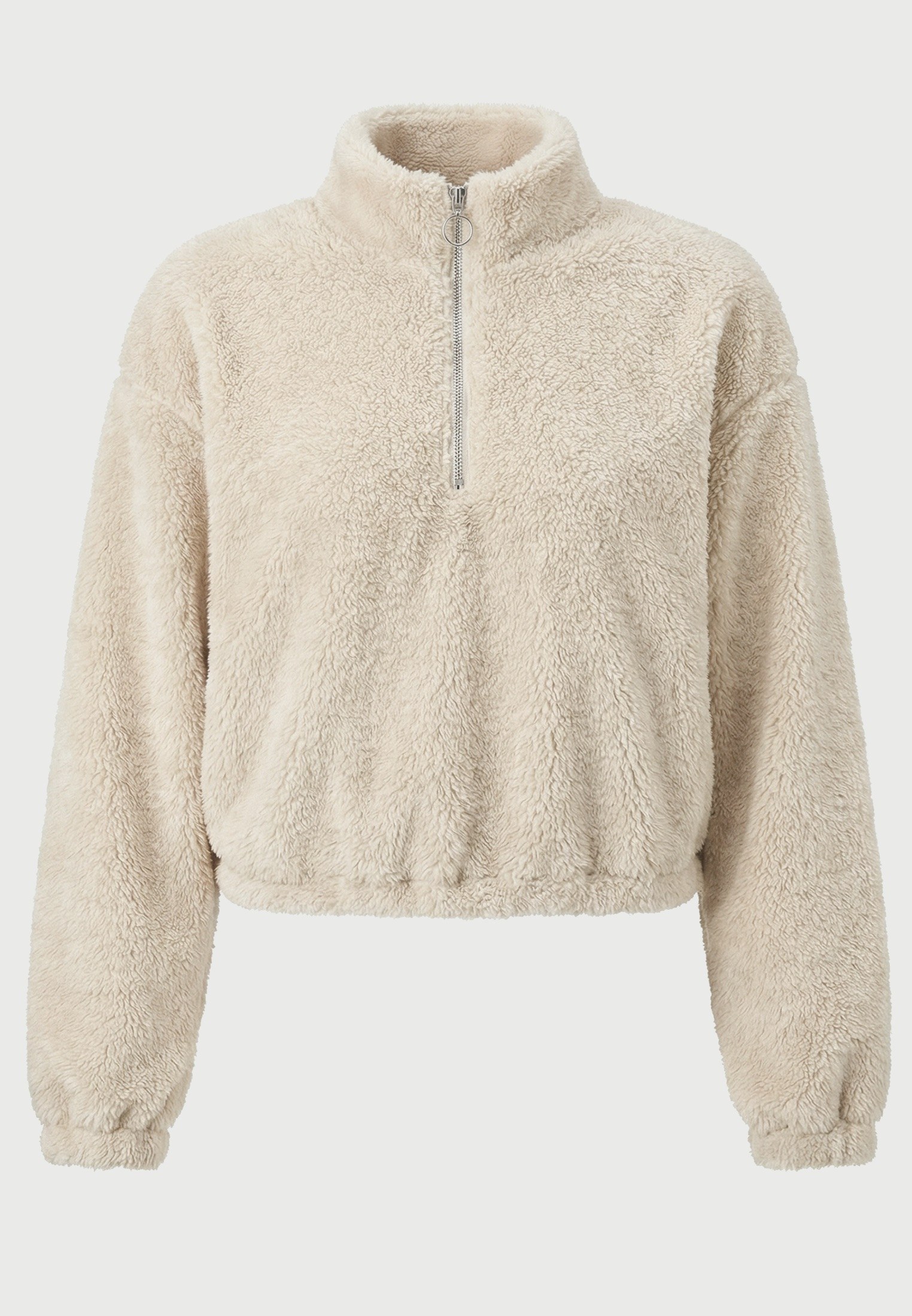 Γυναικεία cropped μπλούζα από fleece