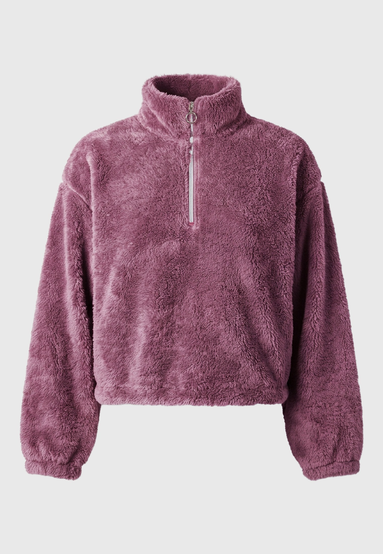 Γυναικεία cropped μπλούζα από fleece