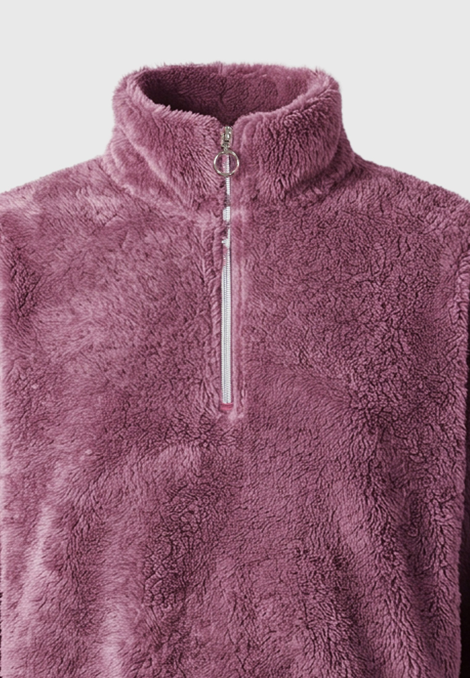 Γυναικεία cropped μπλούζα από fleece