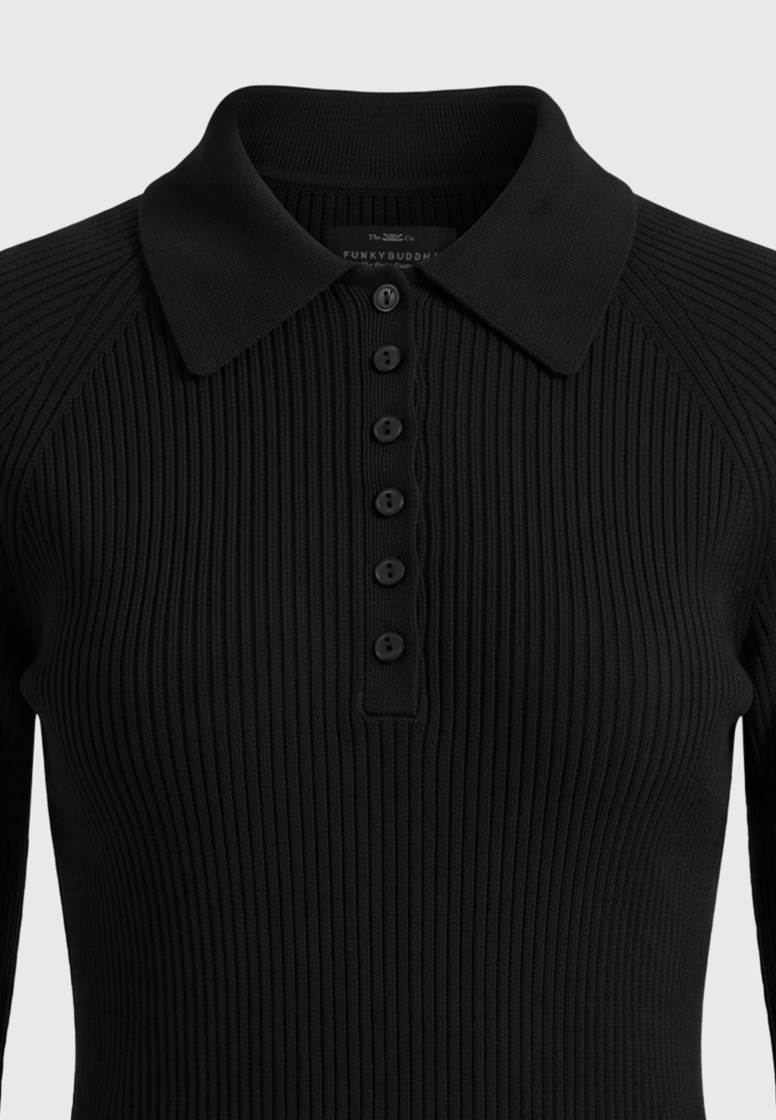 Γυναικεία slim fit πλεκτή μπλούζα polo