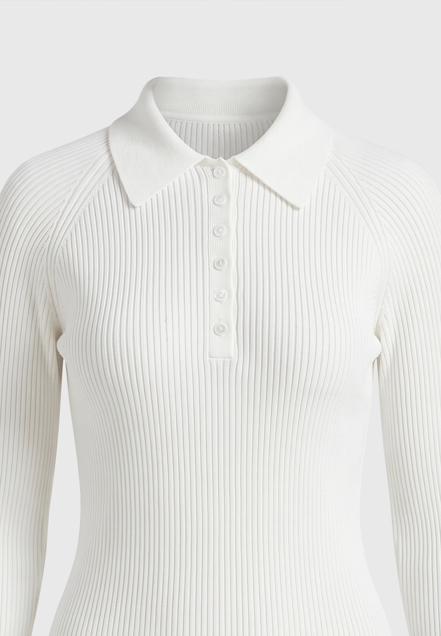 Γυναικεία slim fit πλεκτή μπλούζα polo